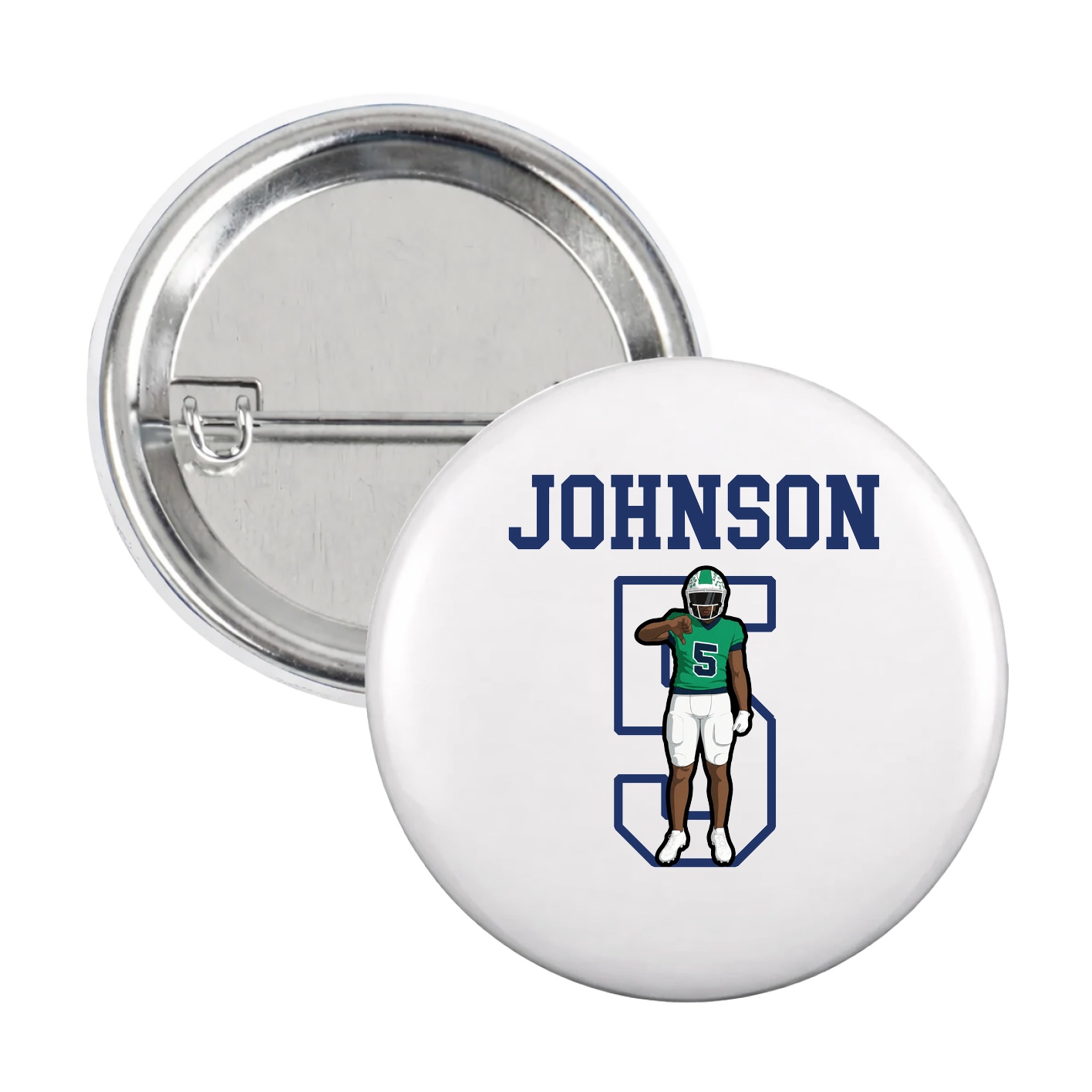 Game Day Button — Shirsey in White