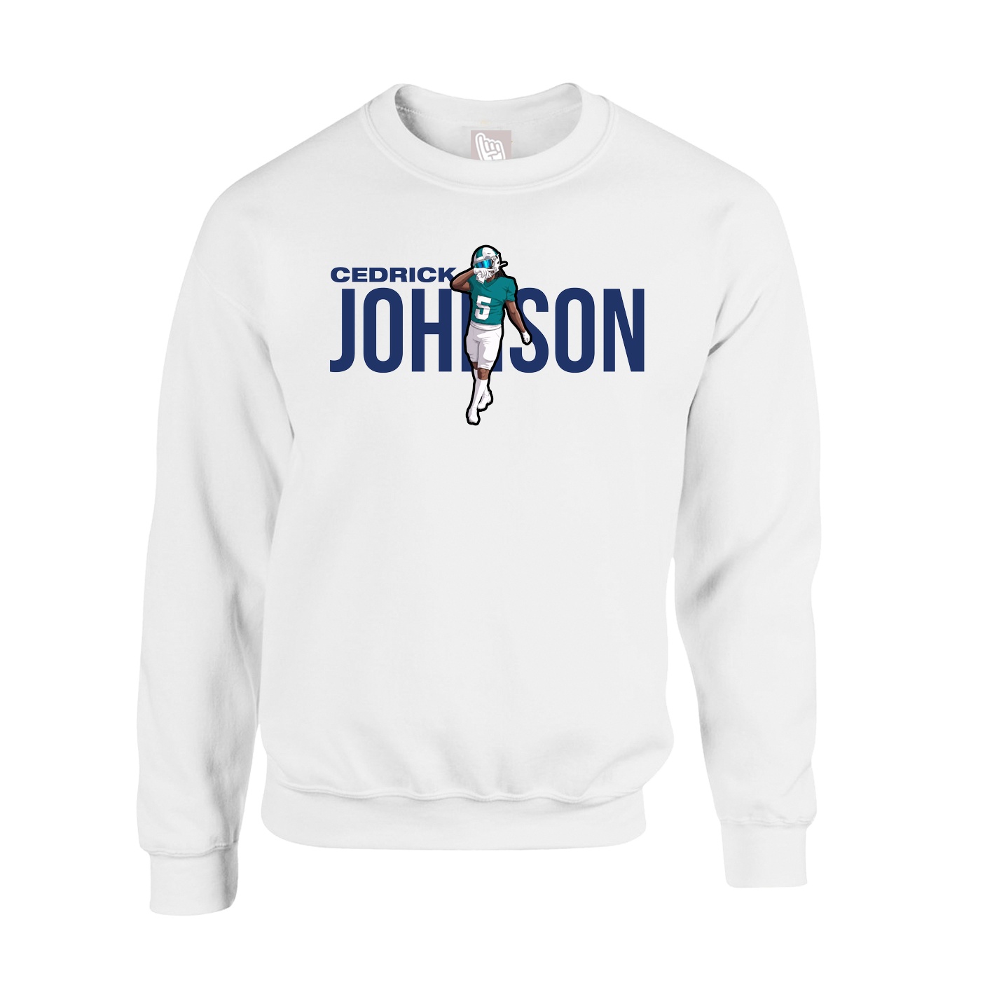 Fleece Crew — Player Name in White