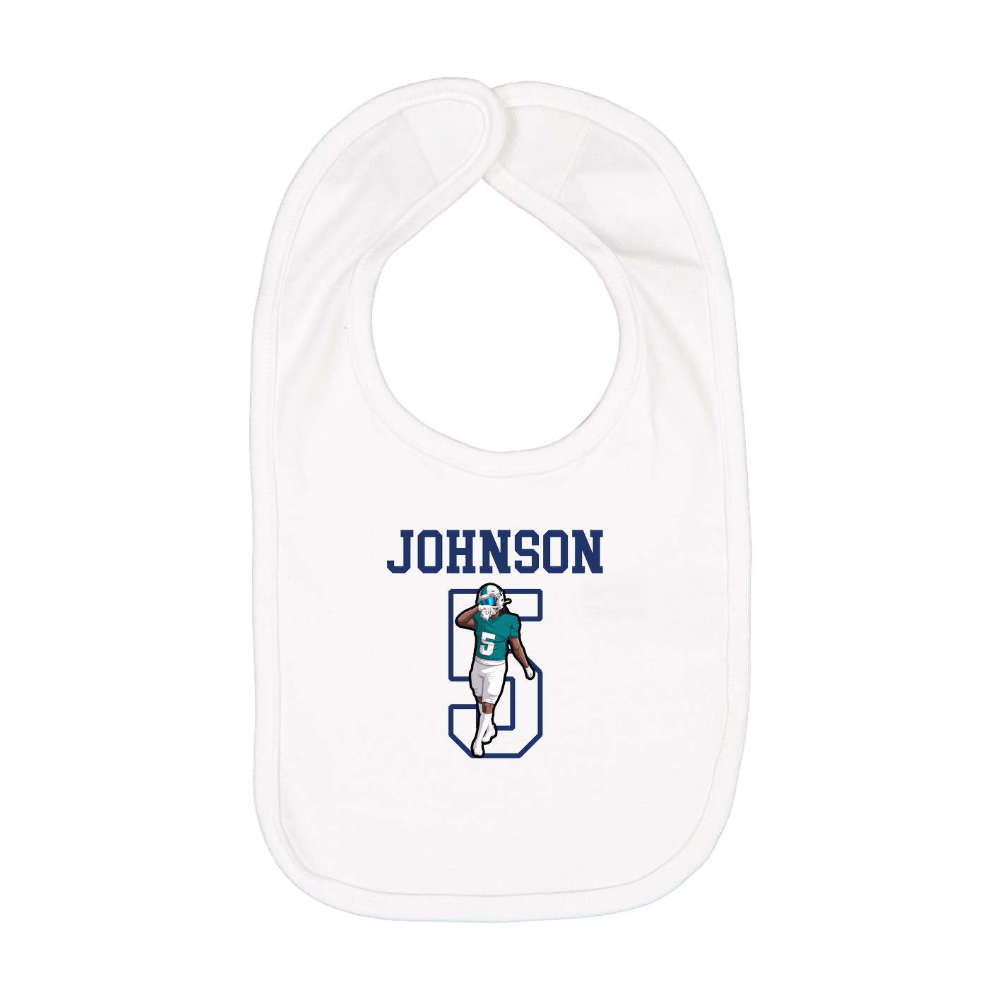 Infant Bib — Shirsey in White