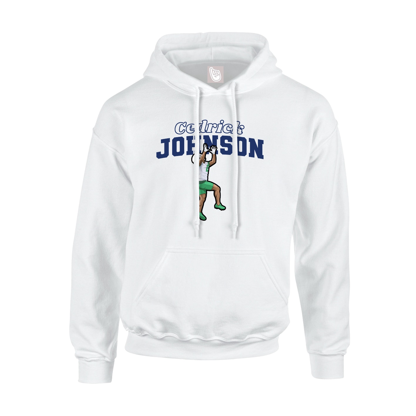 Hoodie — Name Arch in White