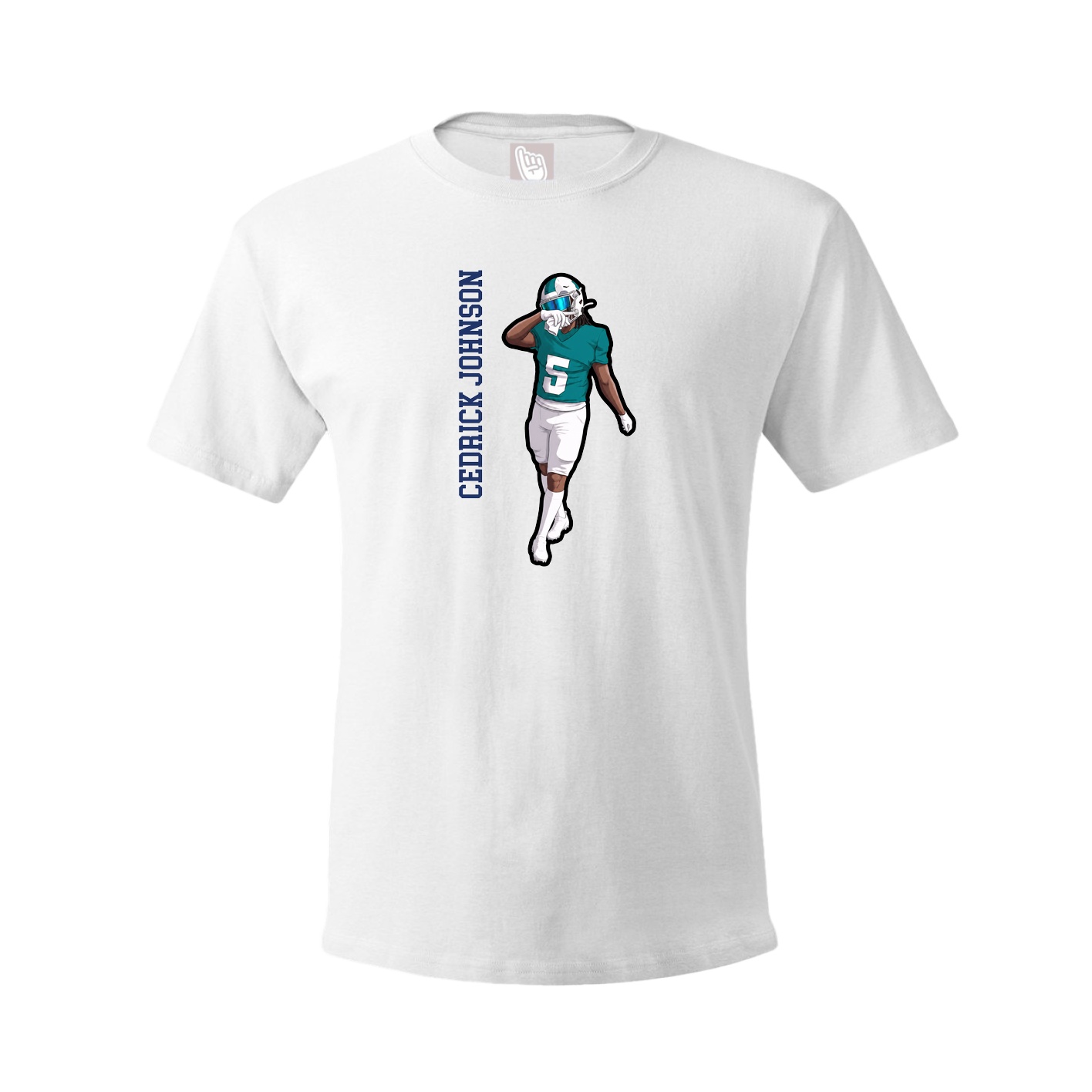Youth Tee — Name Vertical in White