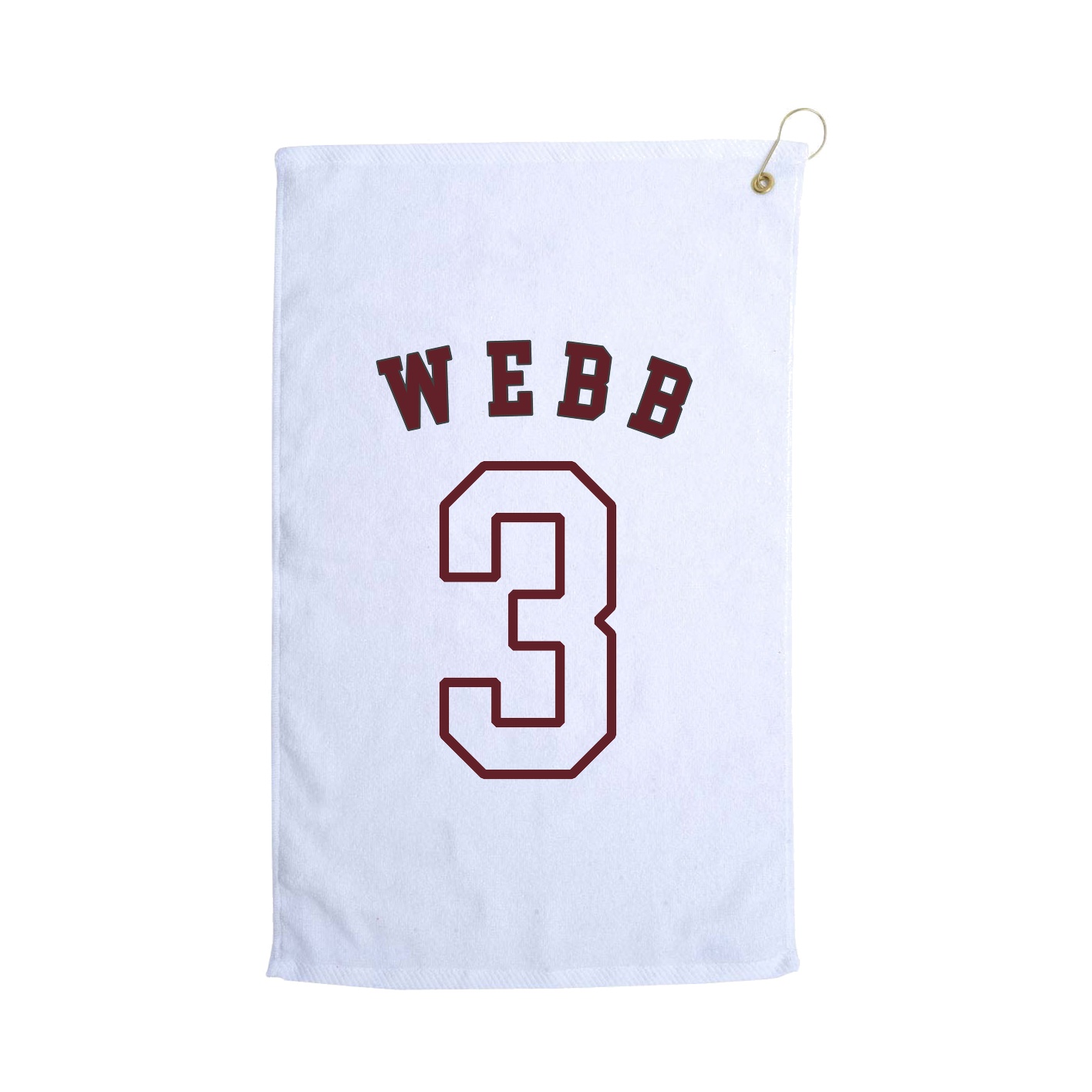 Golf Towel — Shirsey Arch in White