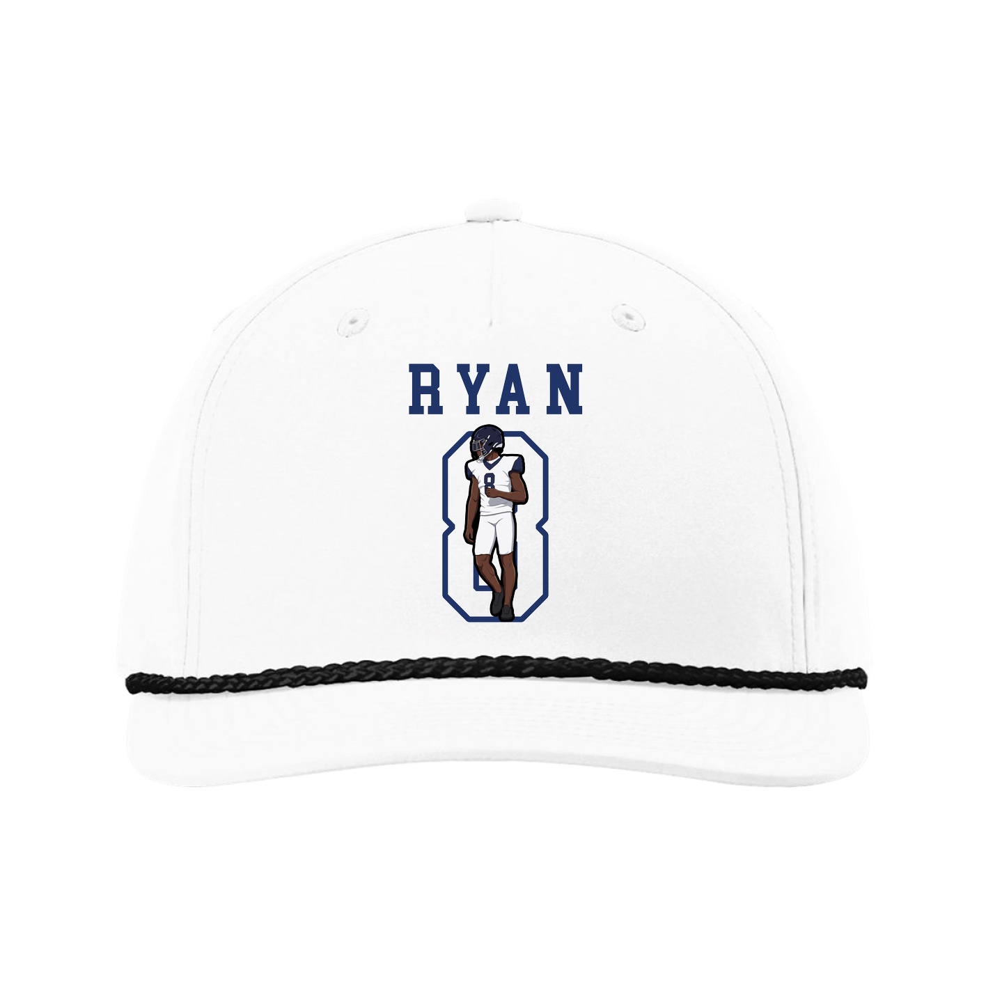 Five-Panel Classic Rope Cap — Shirsey in White