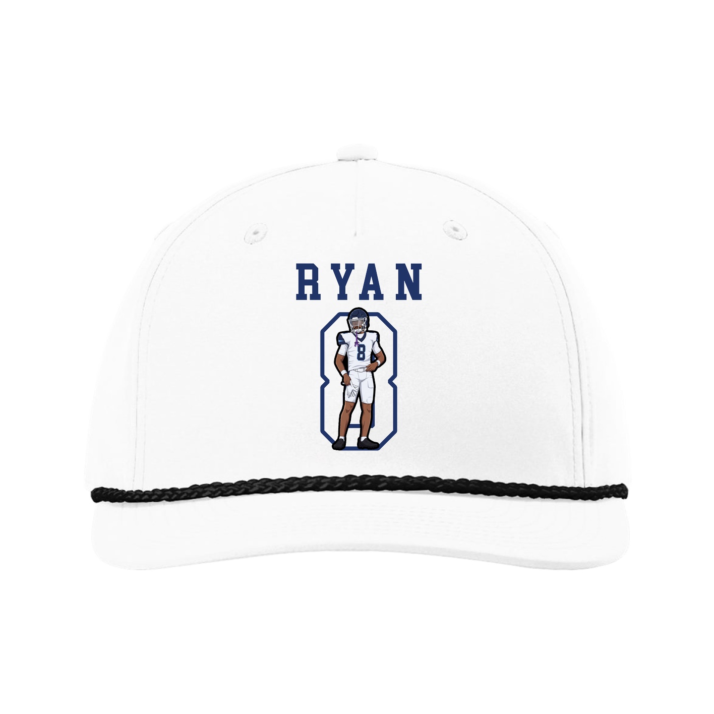 Five-Panel Classic Rope Cap — Shirsey in White