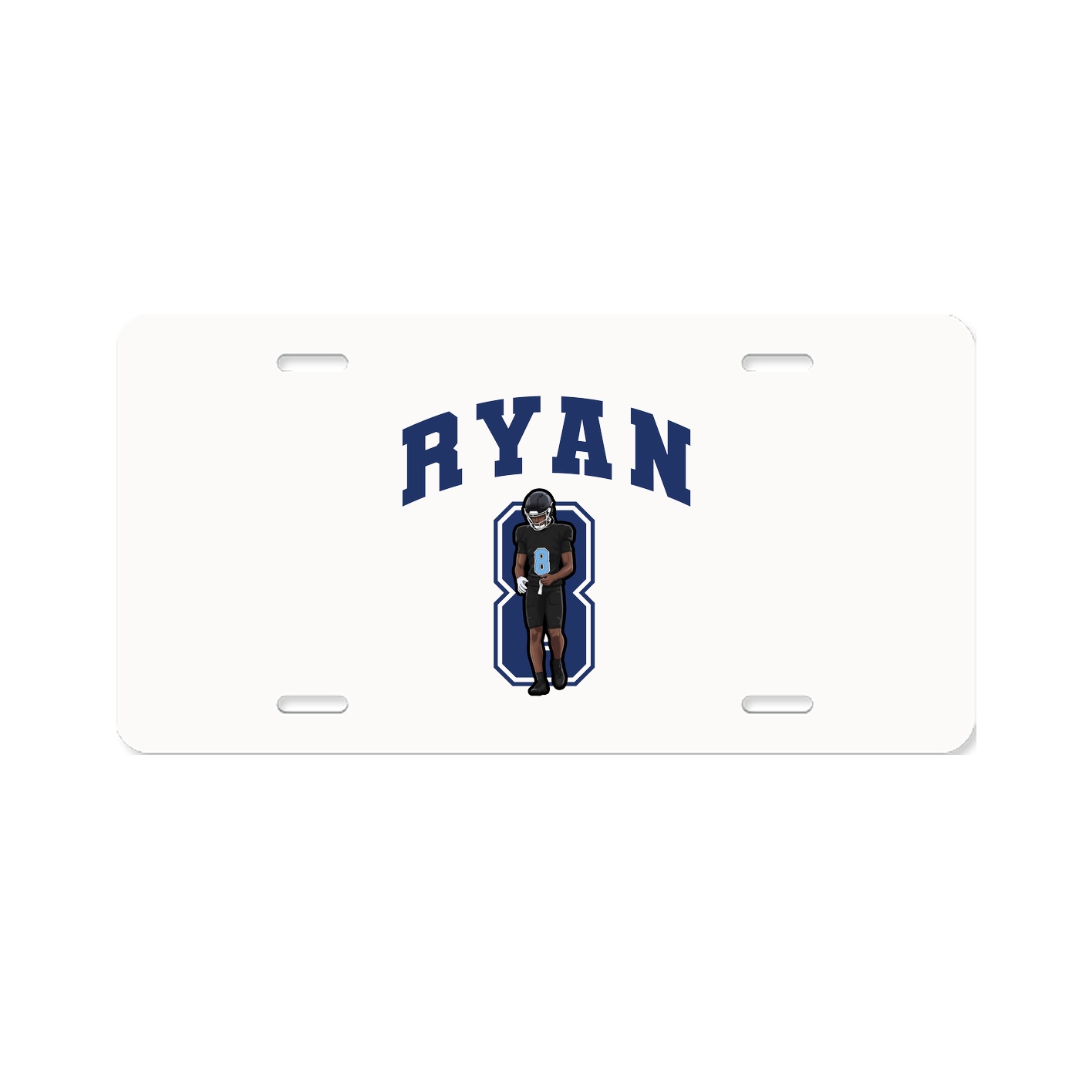 License Plate — Number in Classic