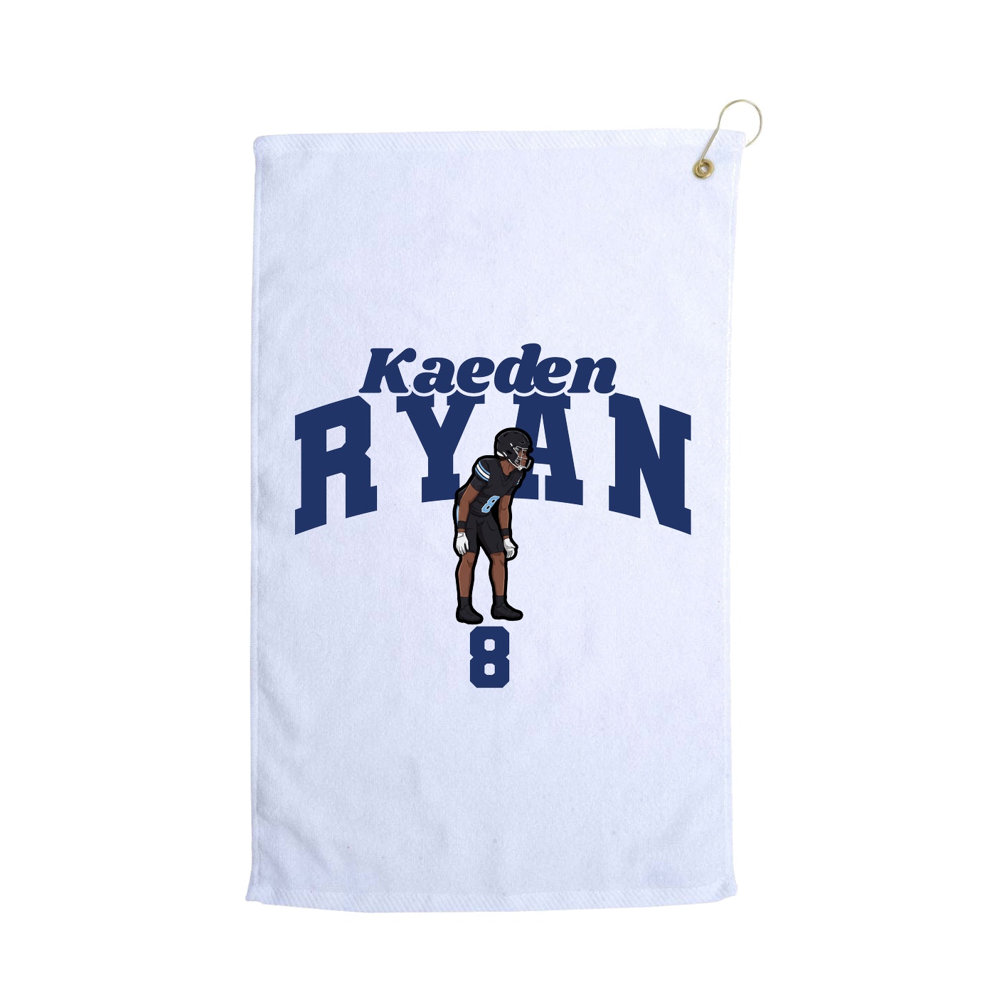 Golf Towel — Signature Arch in White