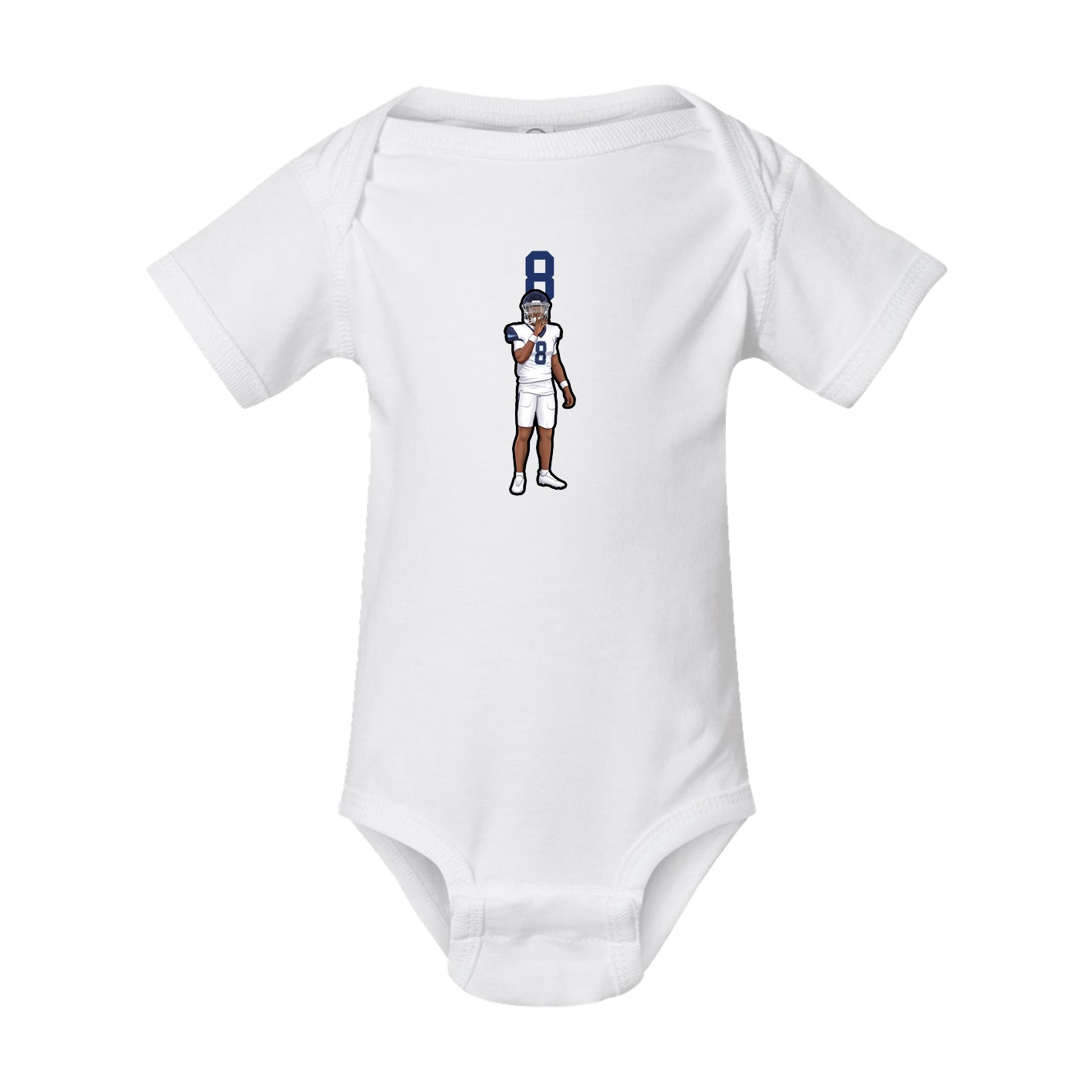 Baby Onesie — Number Top in White