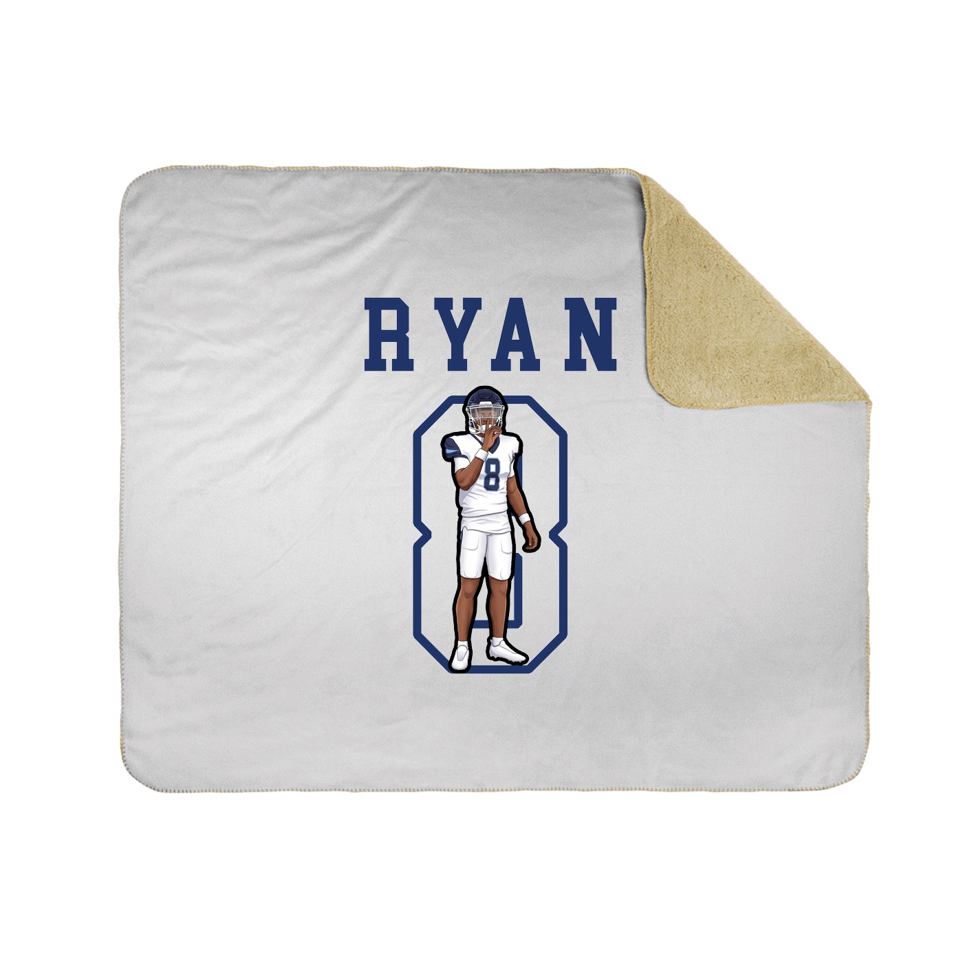 Throw Blanket — Shirsey in White