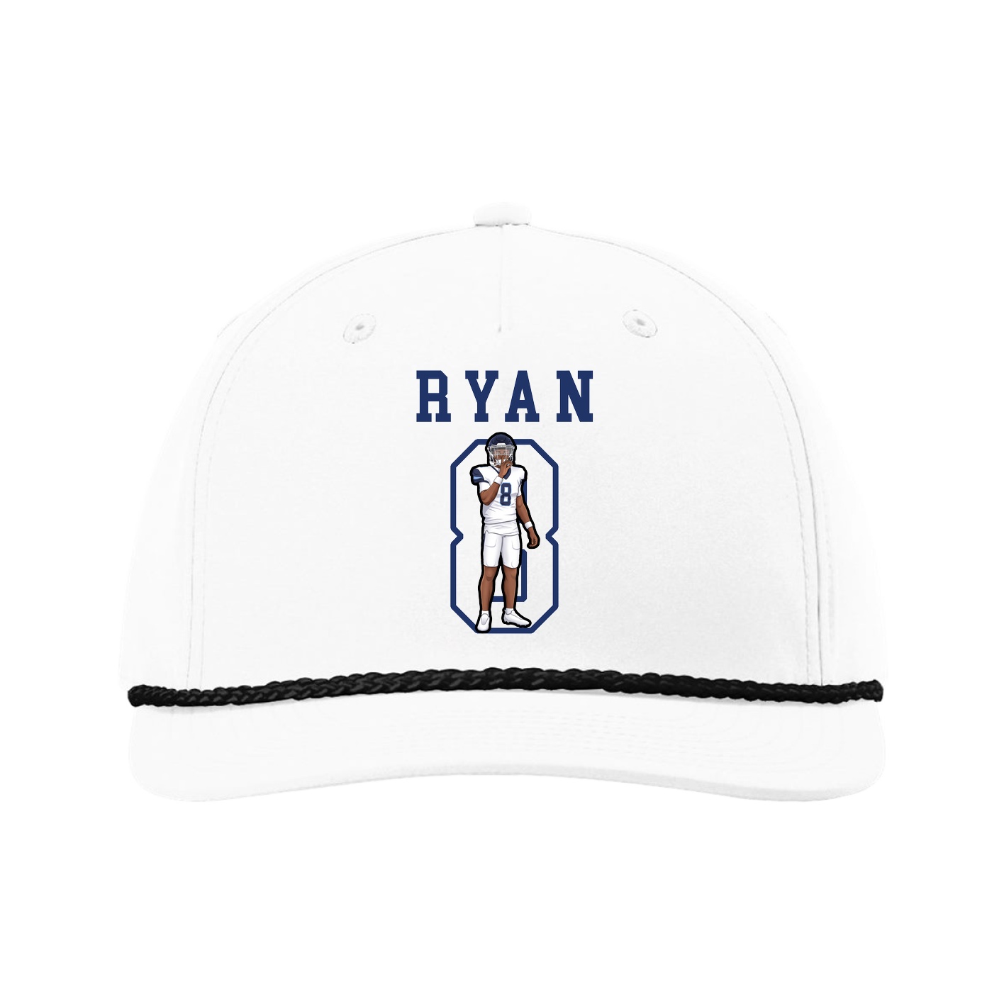 Five-Panel Classic Rope Cap — Shirsey in White