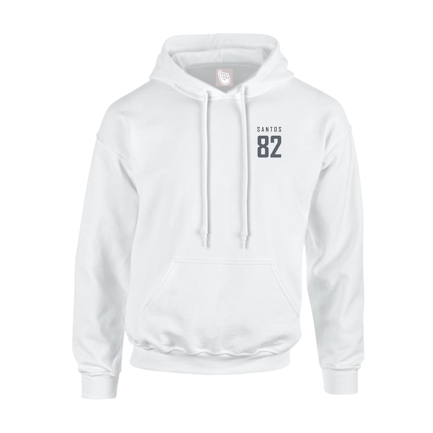 Youth Hoodie — Mesh Shirsey in White