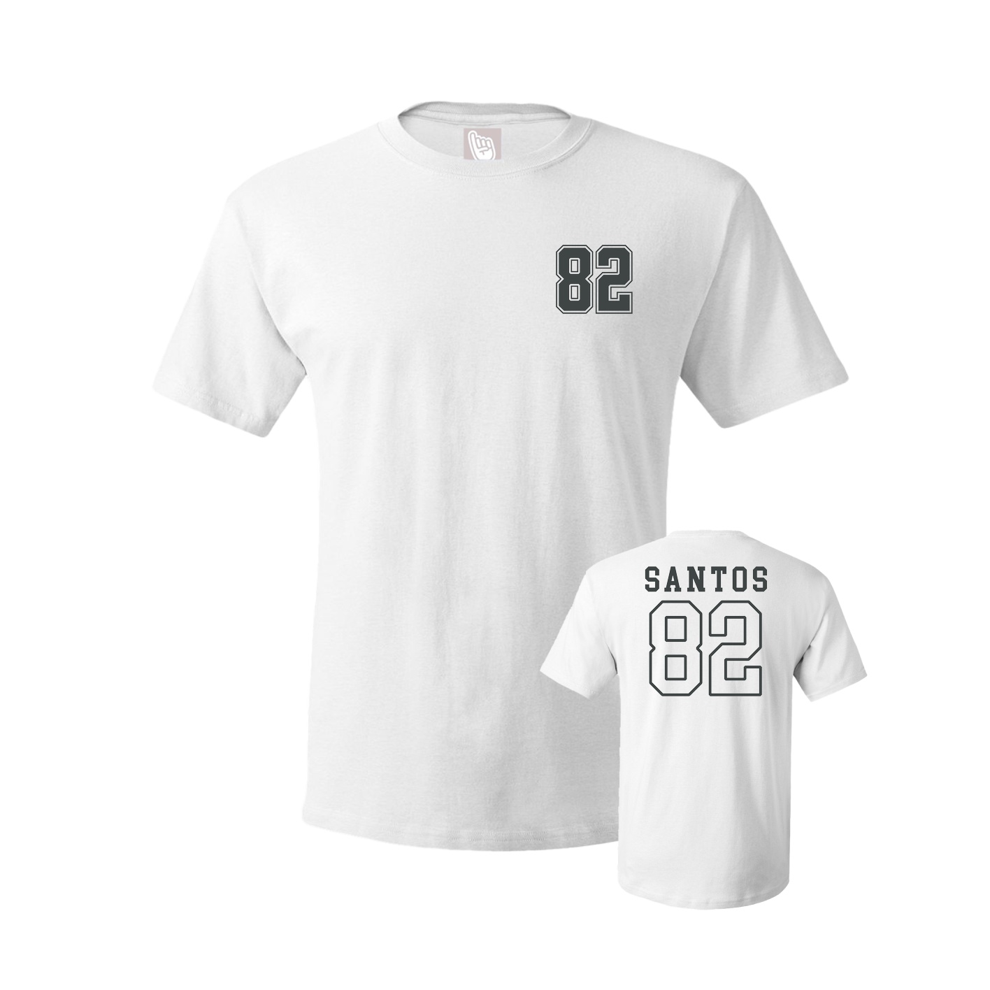 Youth Tee — Chest Back in White
