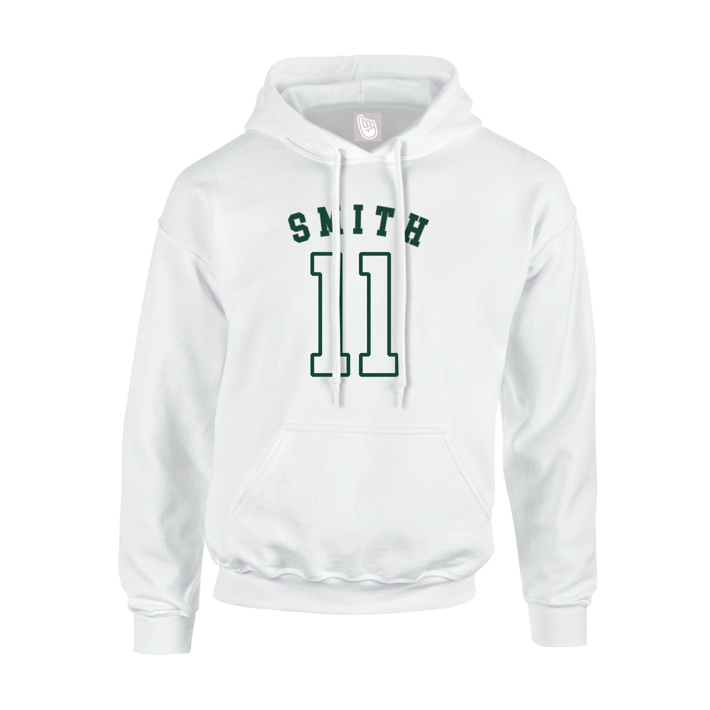 Youth Hoodie — Shirsey Arch in White