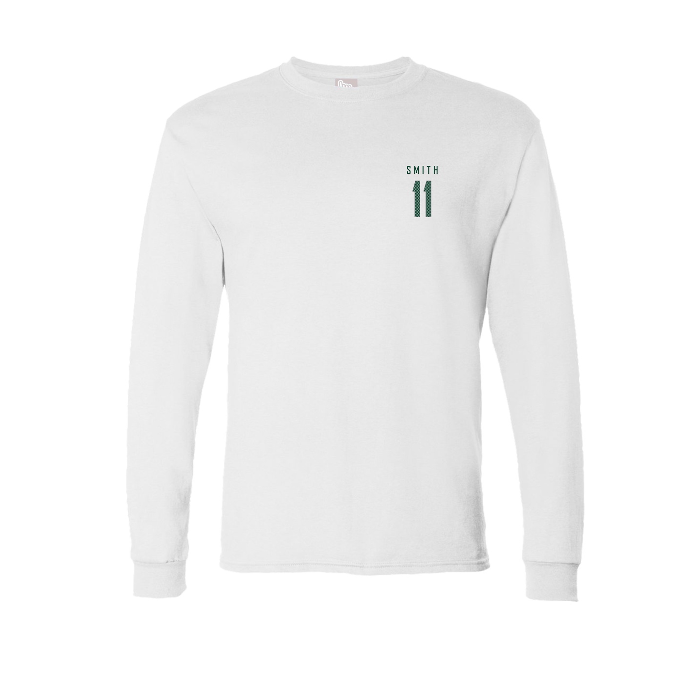 Long Sleeve Tee — Mesh Shirsey in White