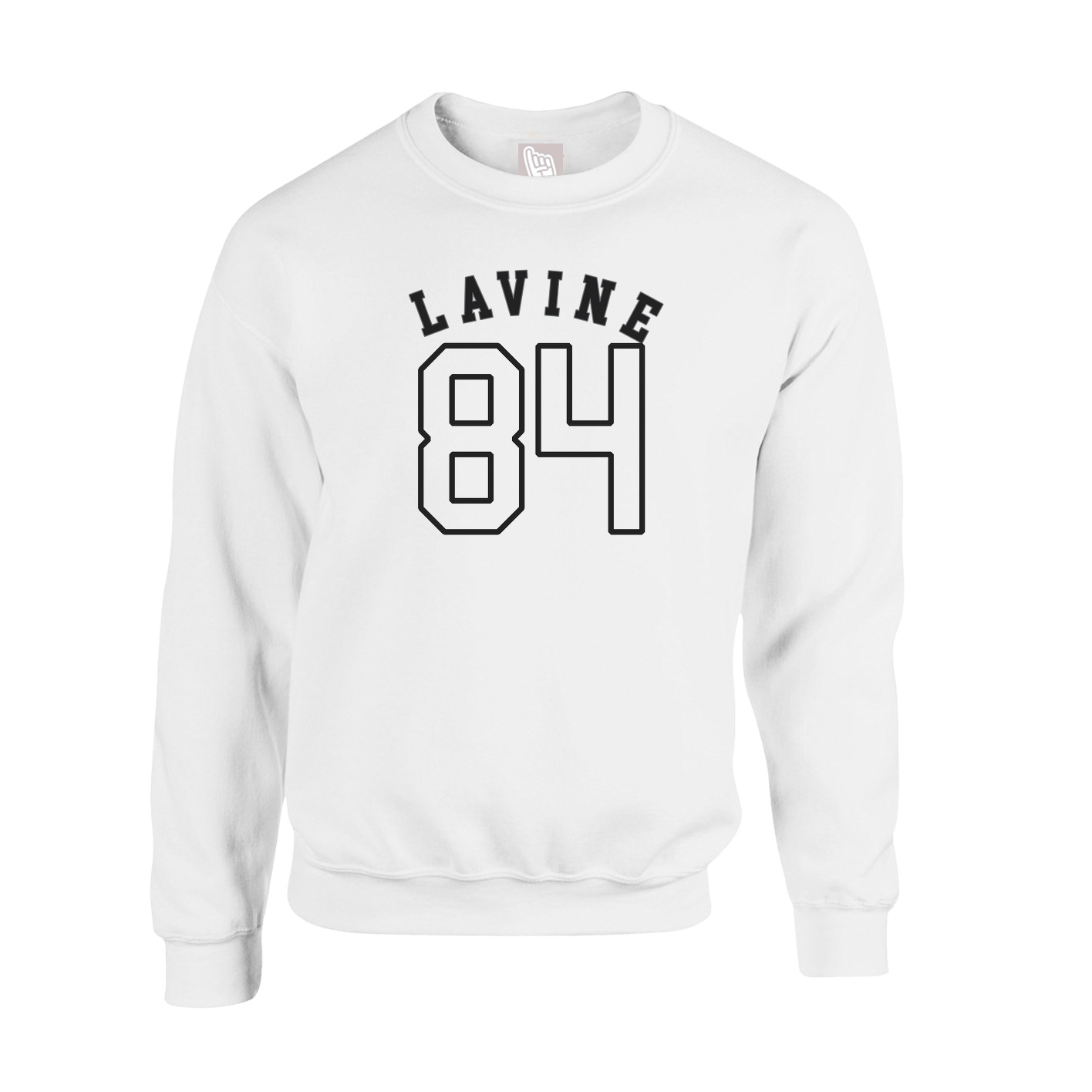 Fleece Crew — Shirsey Arch in White