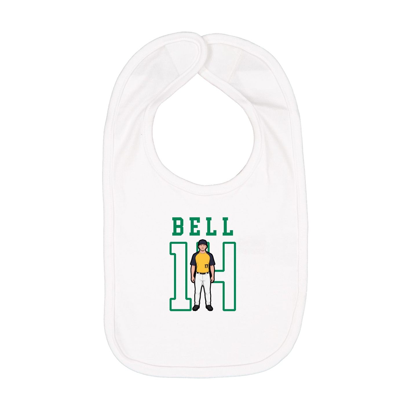 Infant Bib — Shirsey in White