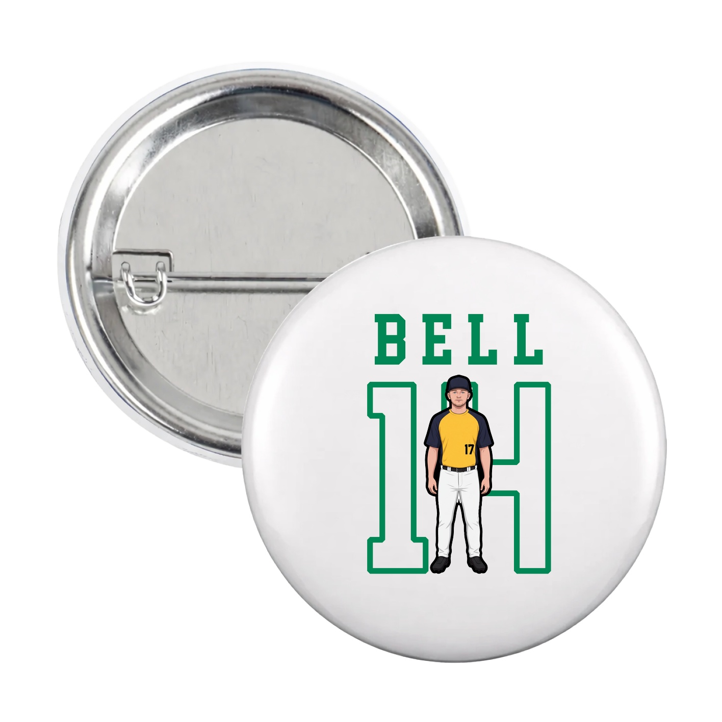 Game Day Button — Shirsey in White