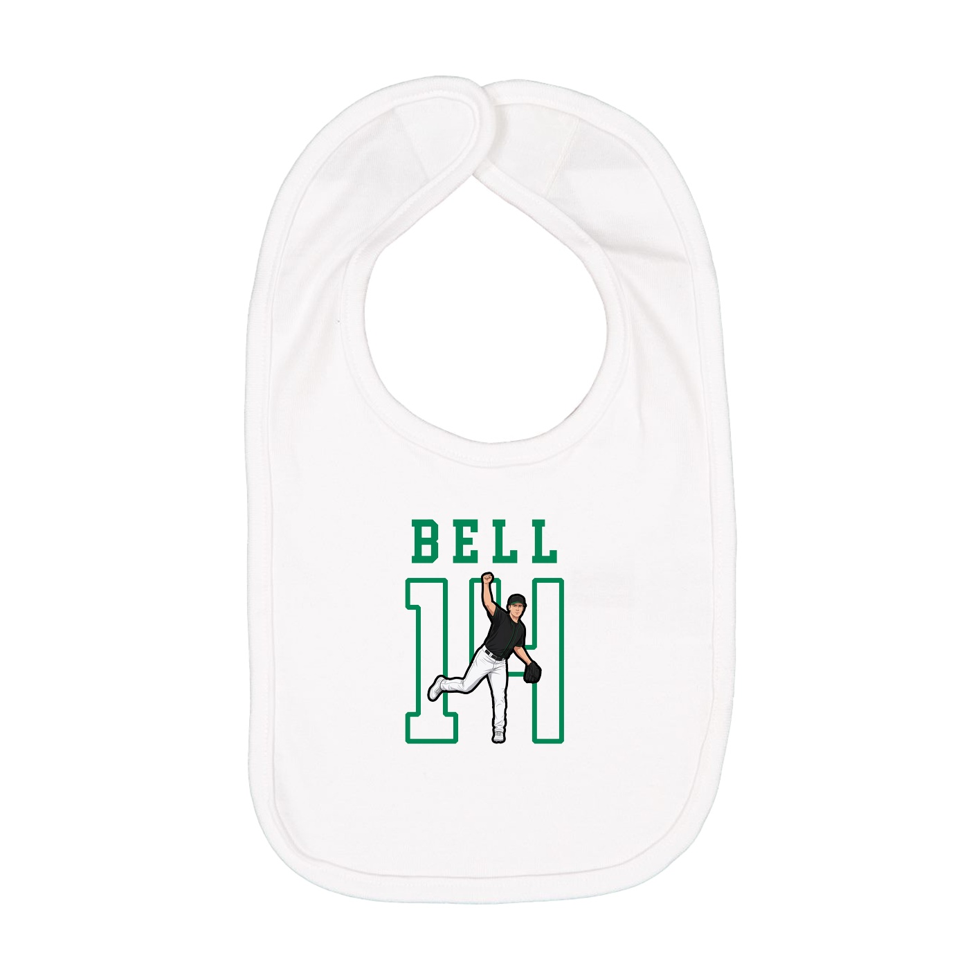 Infant Bib — Shirsey in White