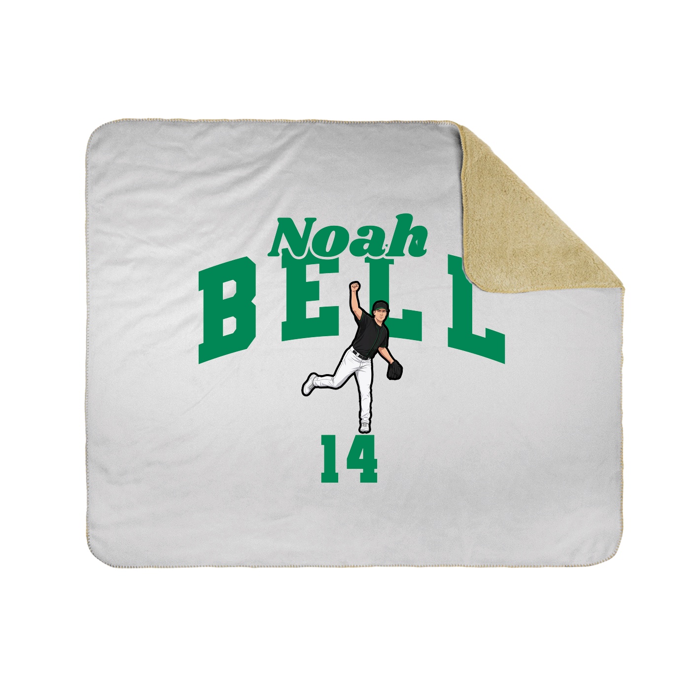 Throw Blanket — Signature Arch in White