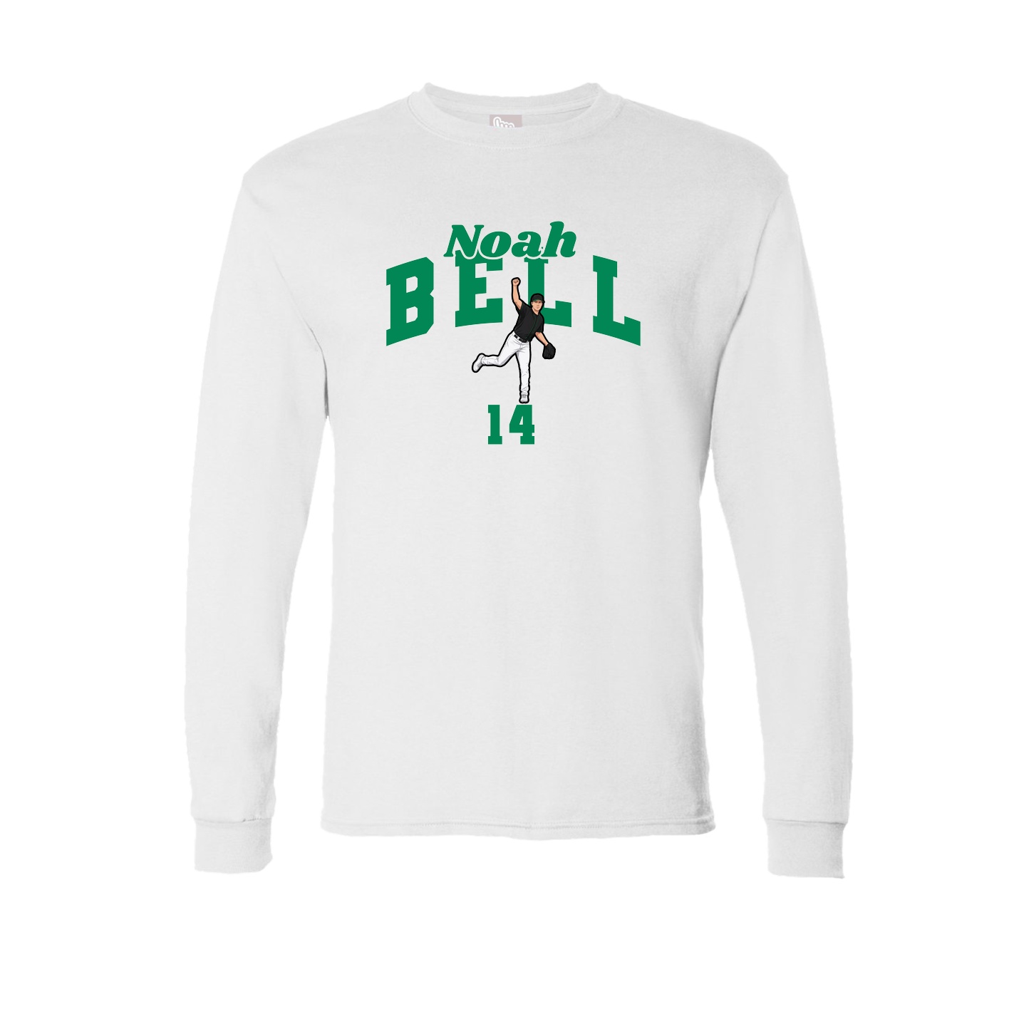 Long Sleeve Tee — Signature Arch in White