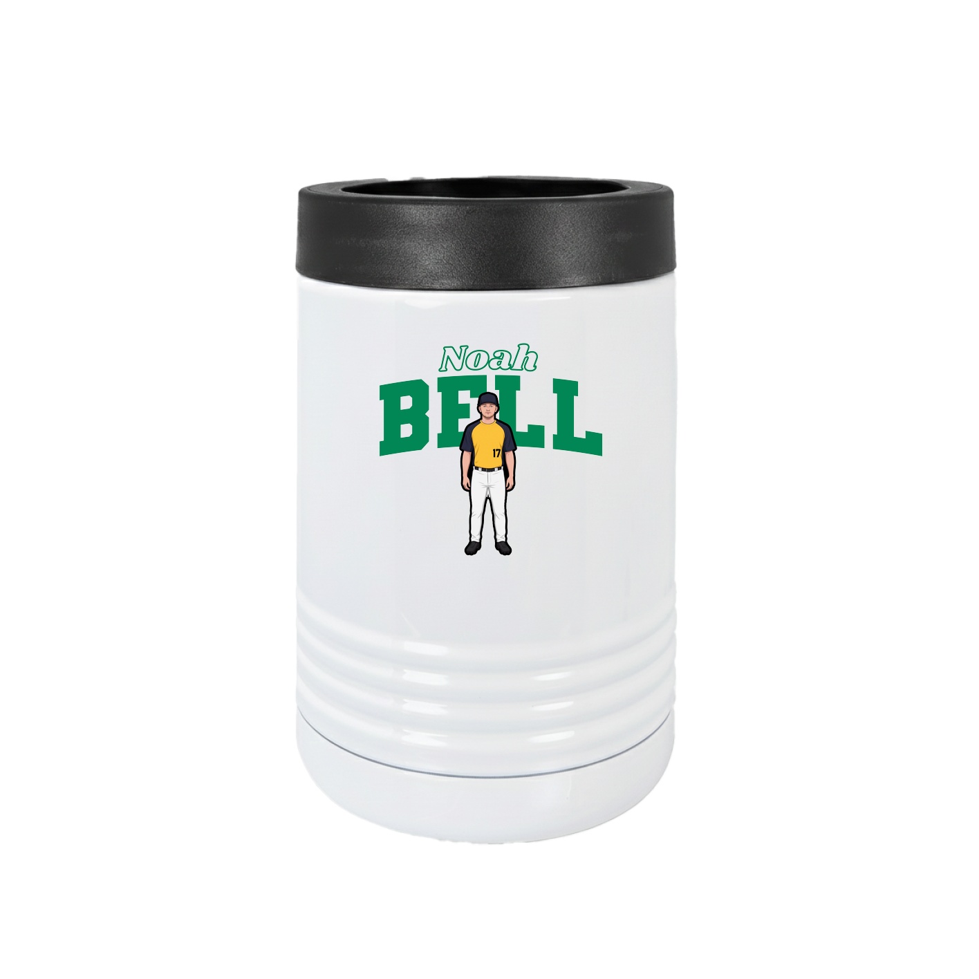 Beverage Holder — Name Arch in White
