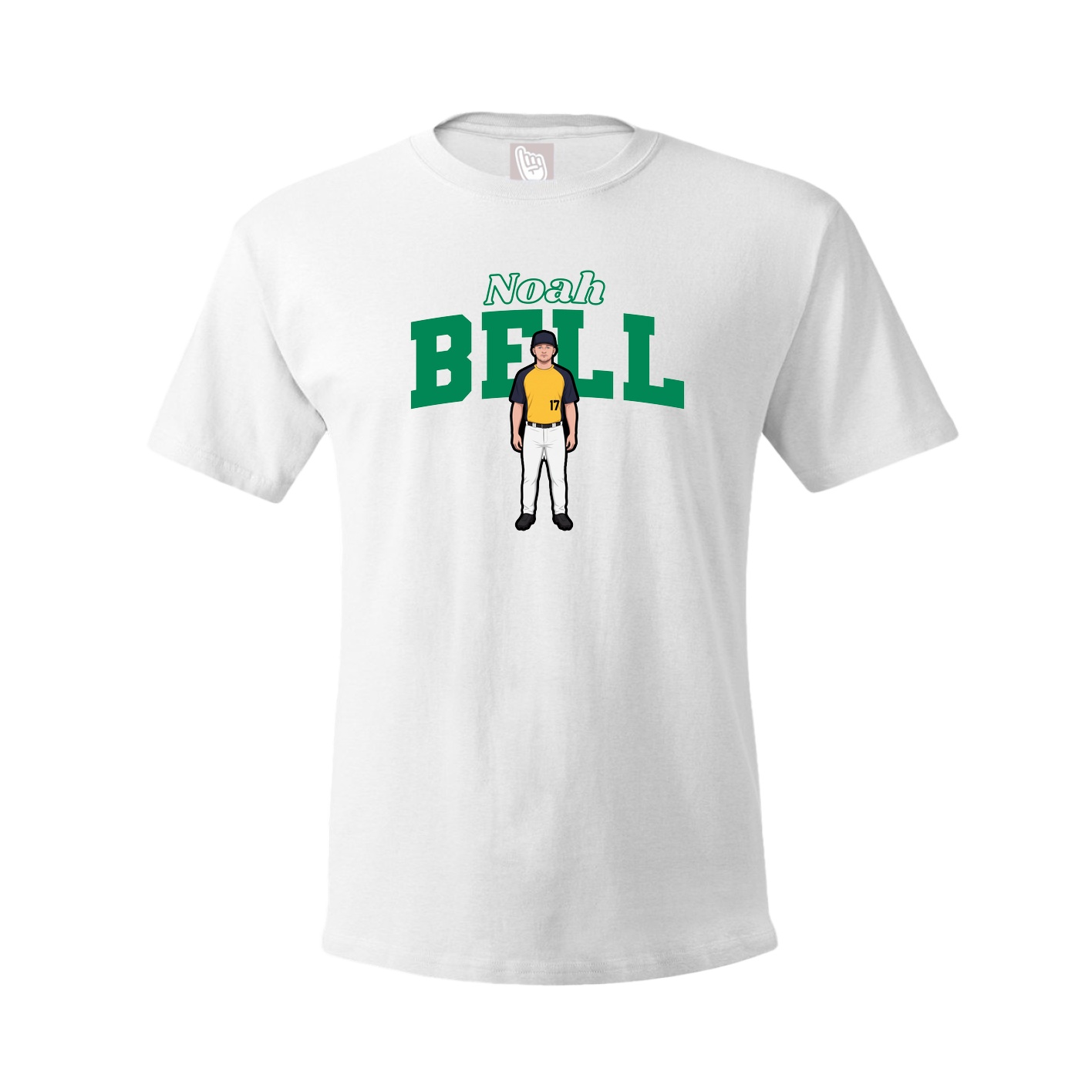 Tee — Name Arch in White
