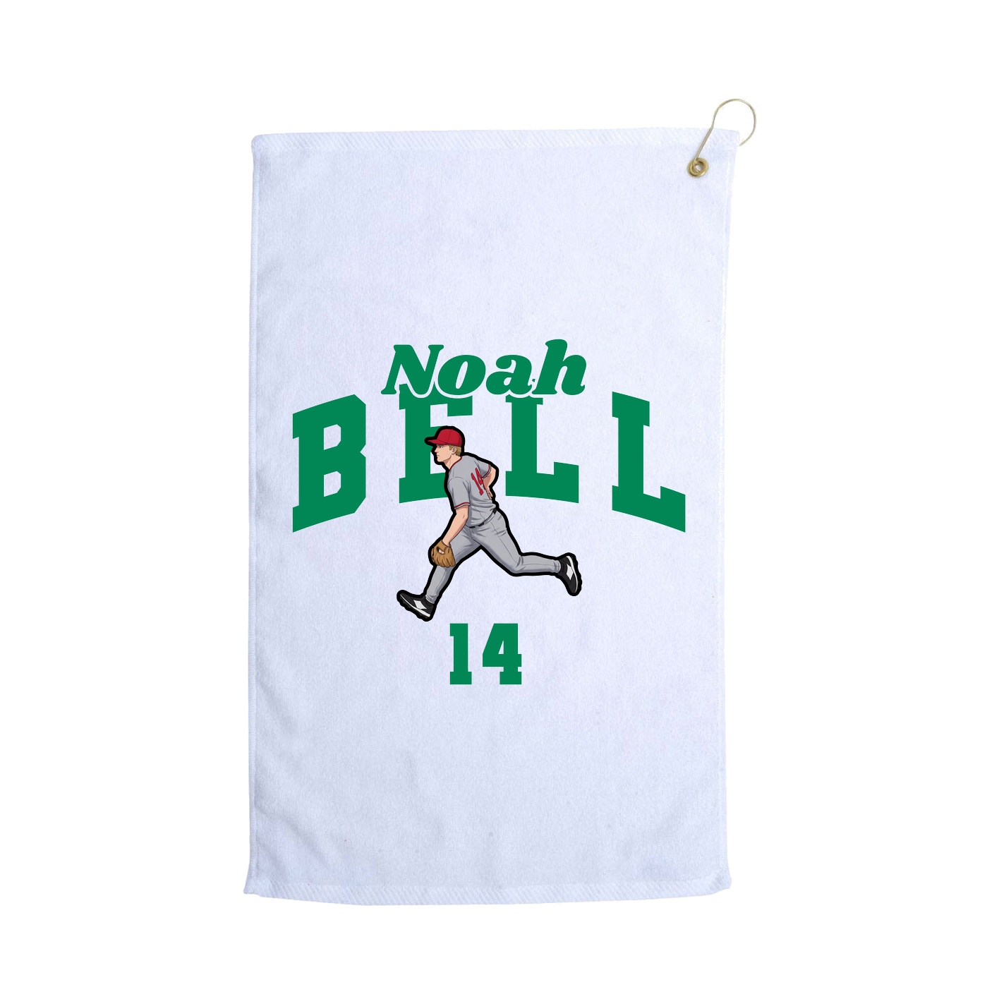 Golf Towel — Signature Arch in White
