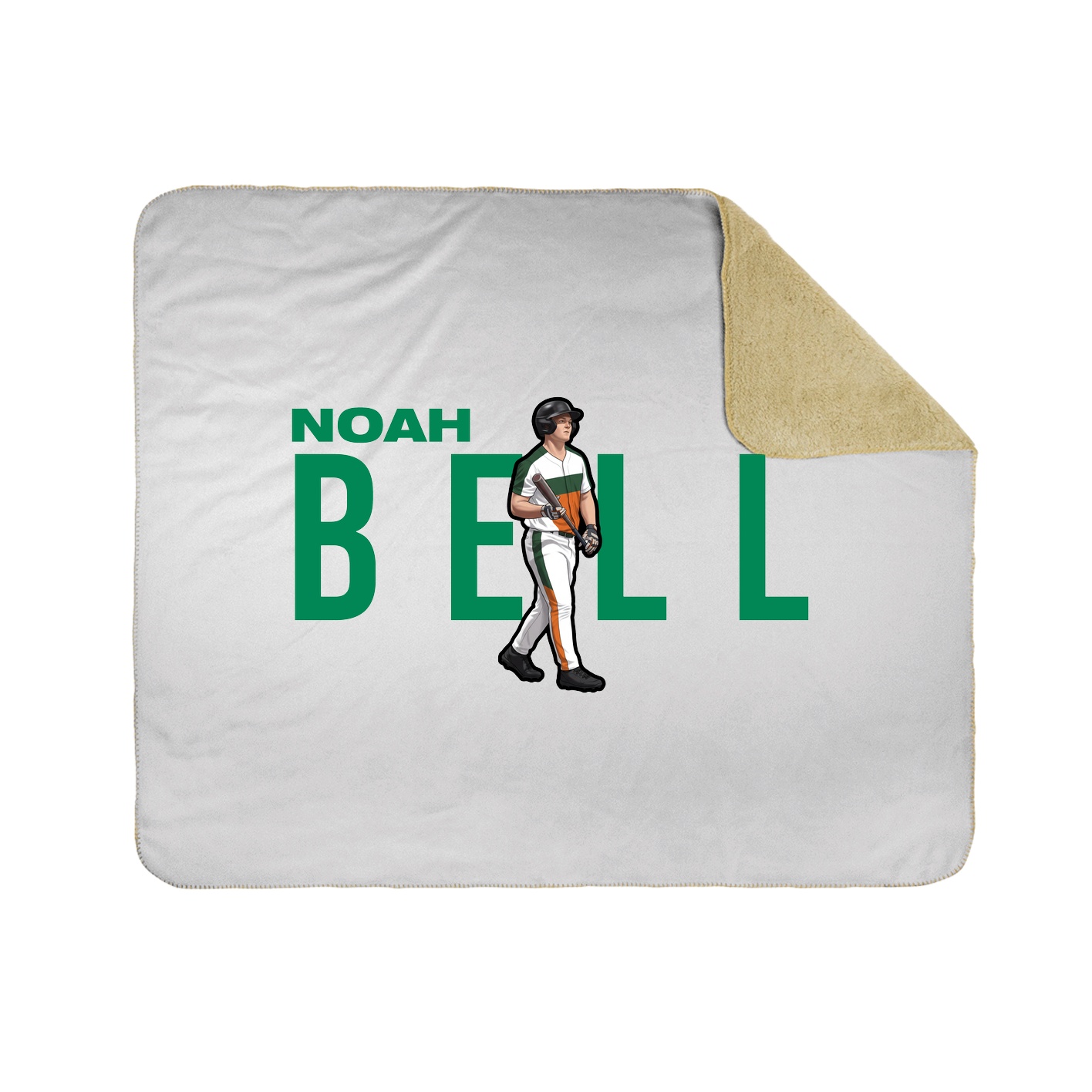 Throw Blanket — Player Name in White