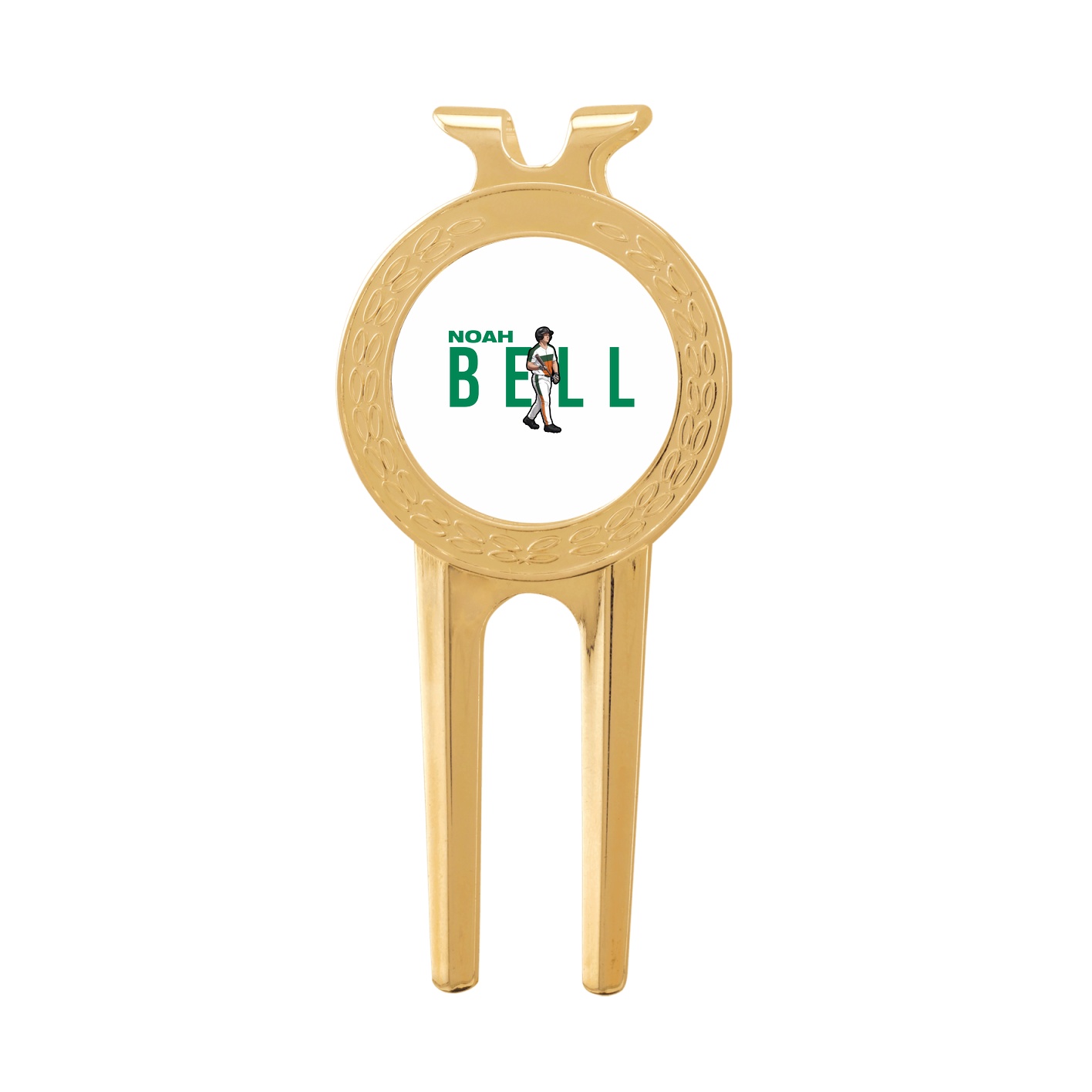 Divot Tool with Ball Marker — Player Name in Classic