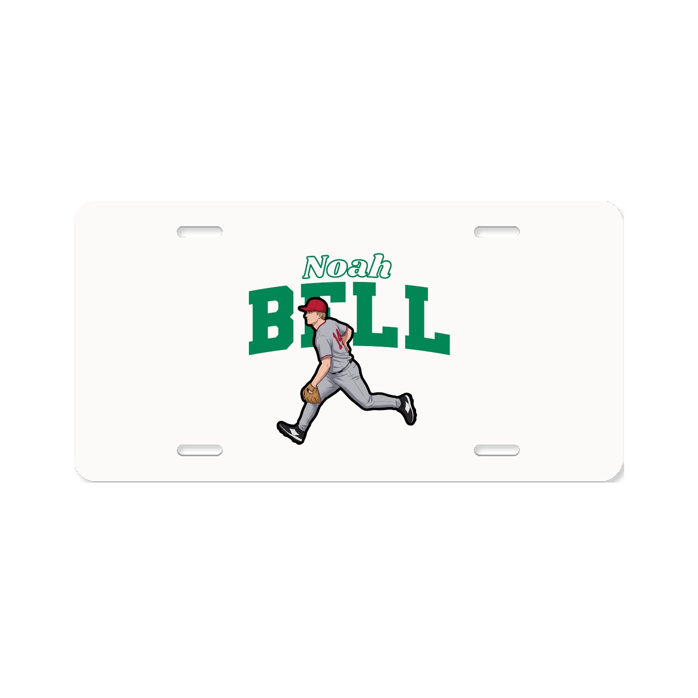 License Plate — Name Arch in Classic