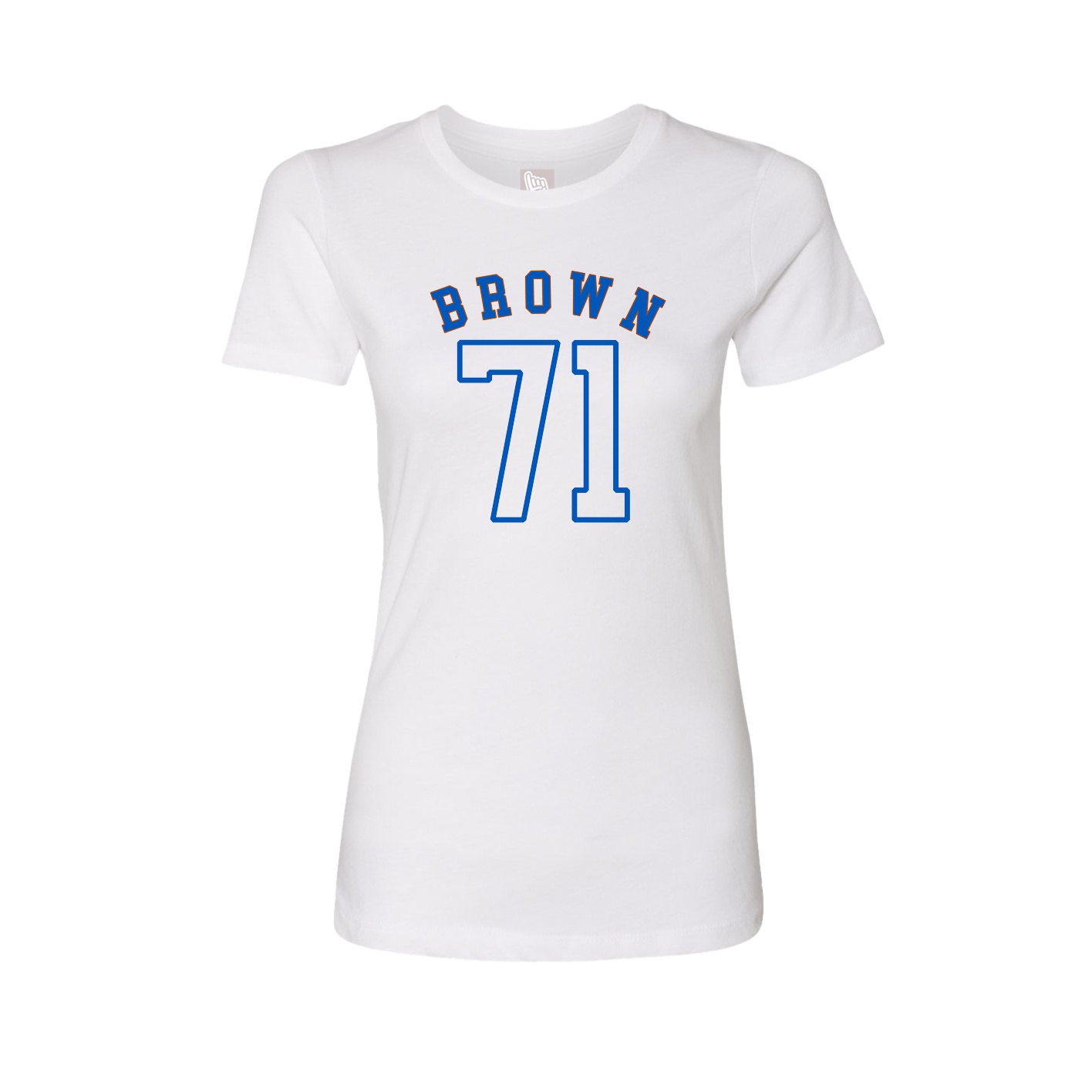 Fitted Women's Tee — Shirsey Arch in White