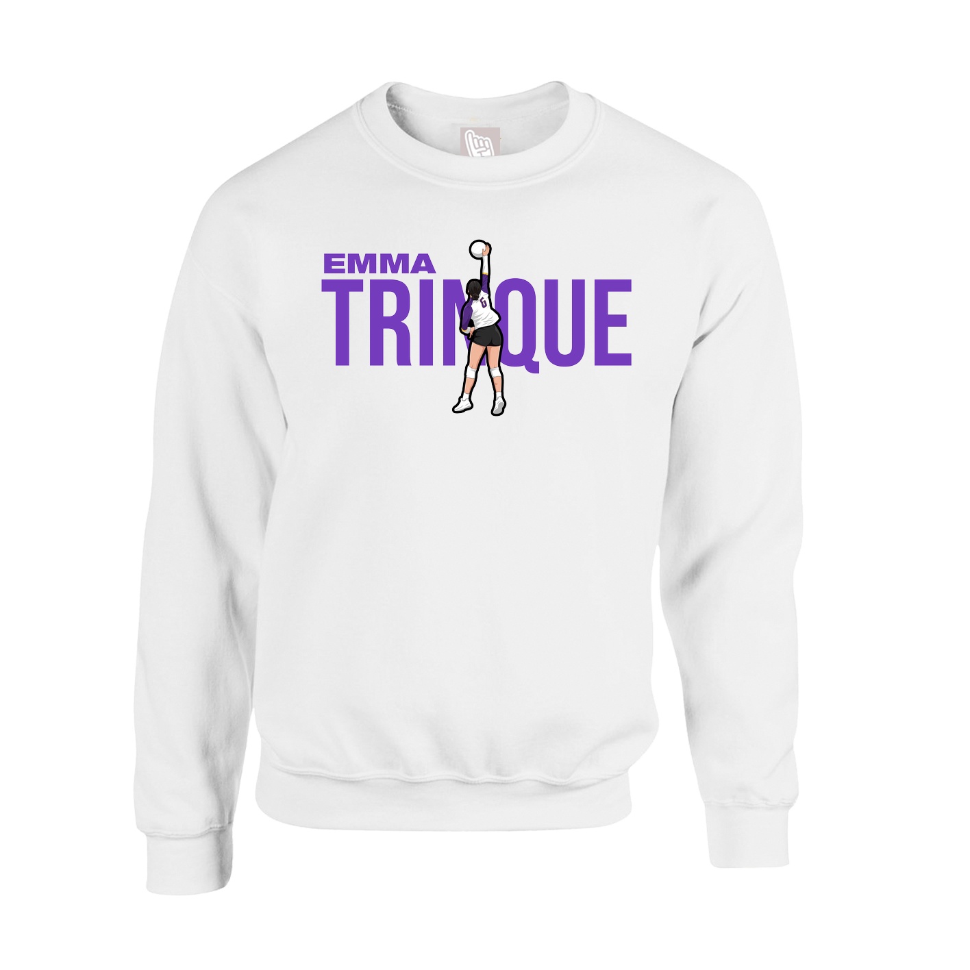 Fleece Crew — Player Name in White