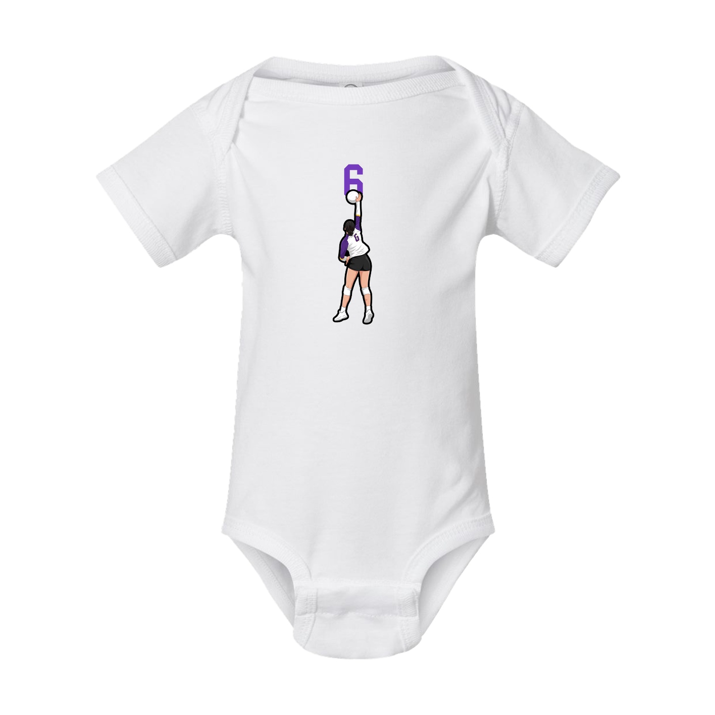 Baby Onesie — Number Top in White