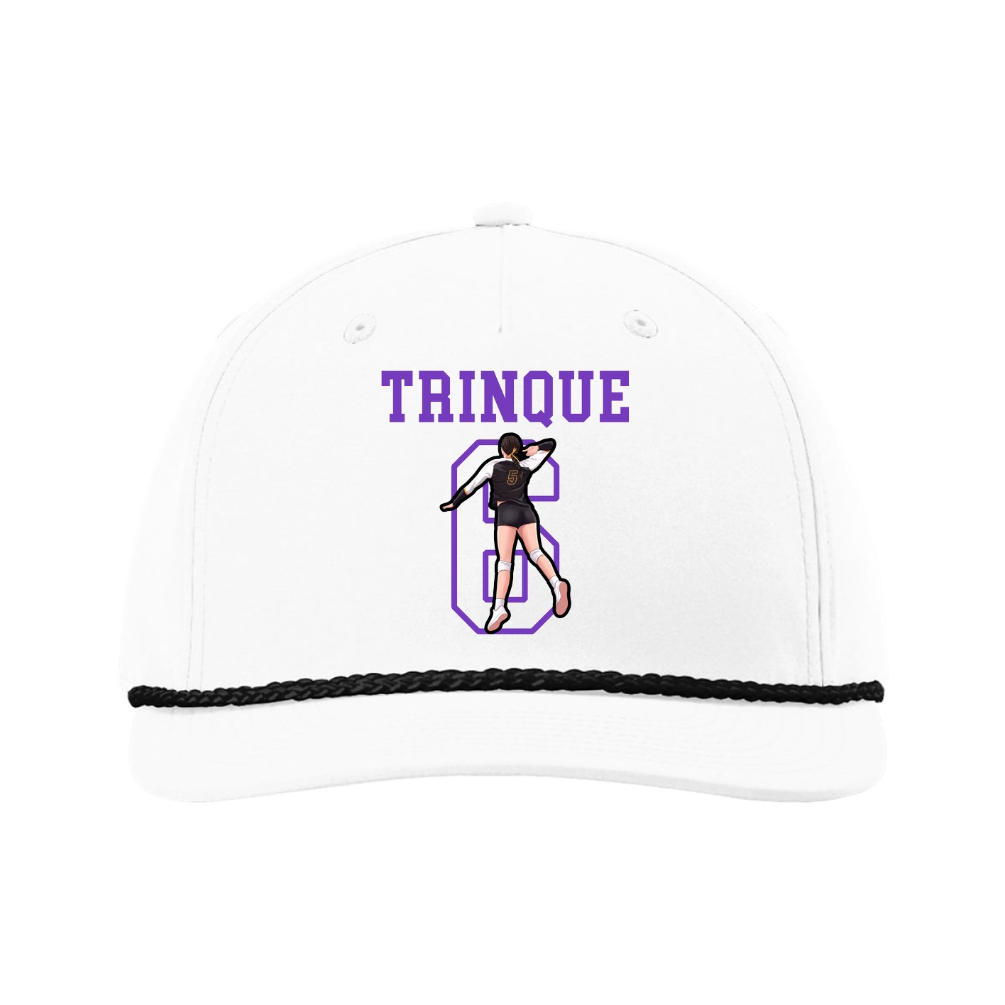 Five-Panel Classic Rope Cap — Shirsey in White
