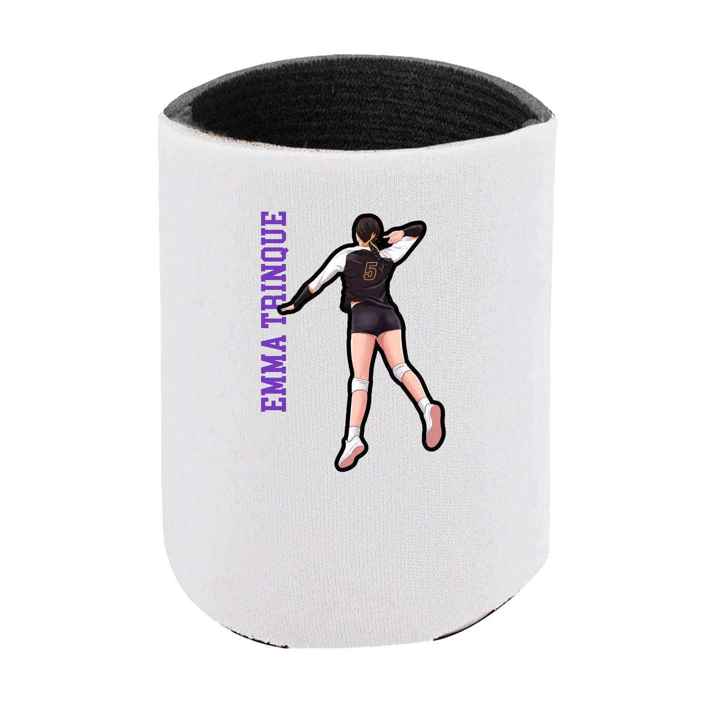 Can Holder — Name Vertical in White