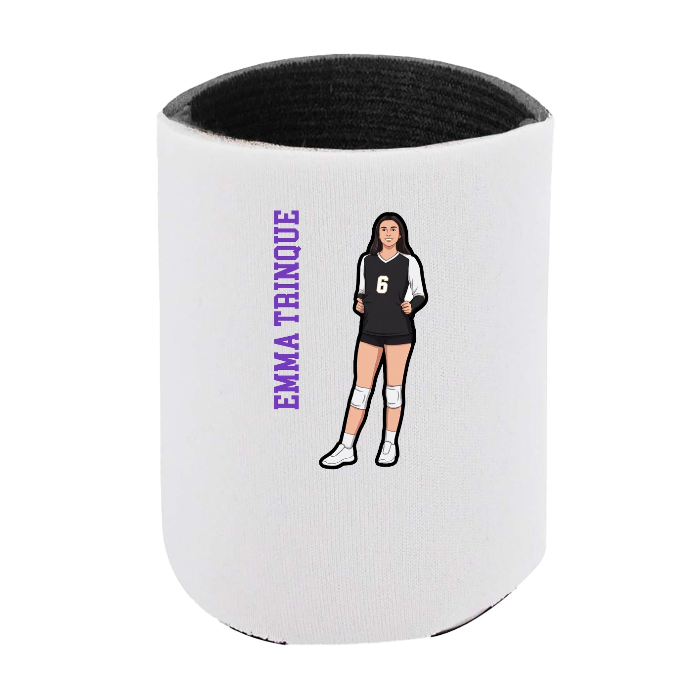 Can Holder — Name Vertical in White