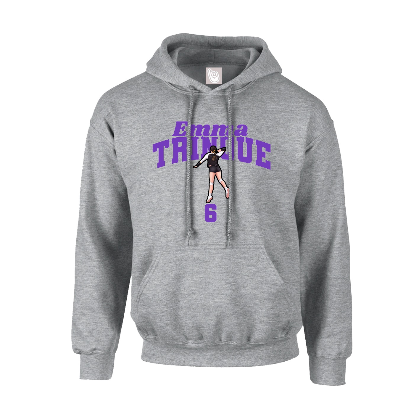 Hoodie — Signature Arch in Grey