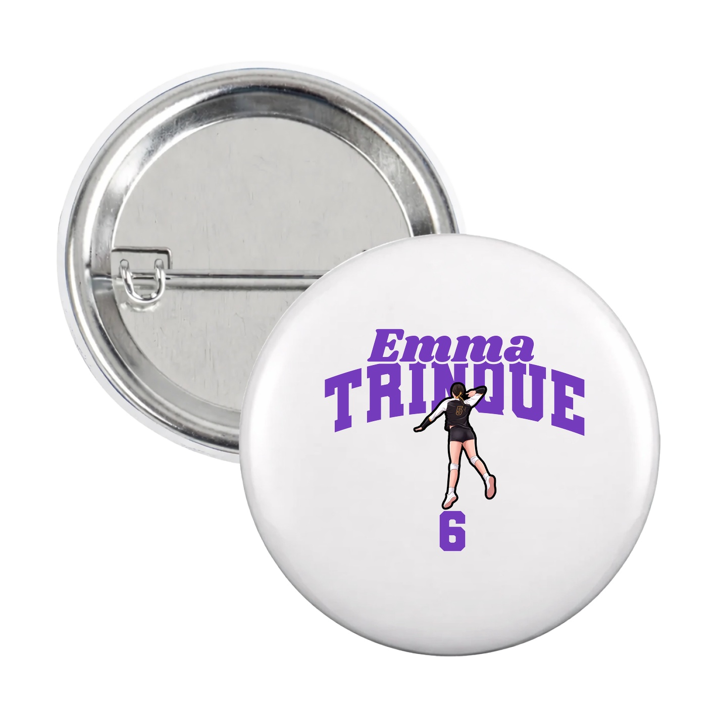 Game Day Button — Signature Arch in White