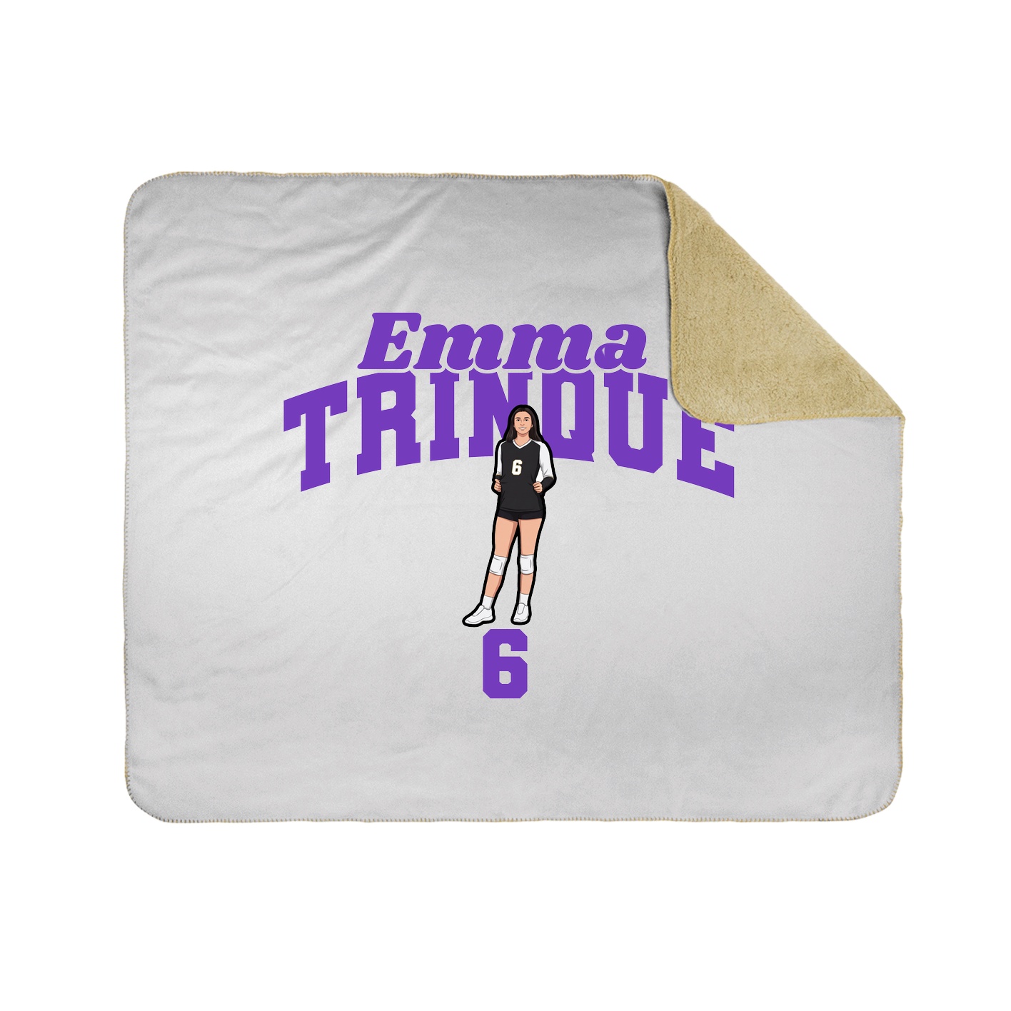 Throw Blanket — Signature Arch in White