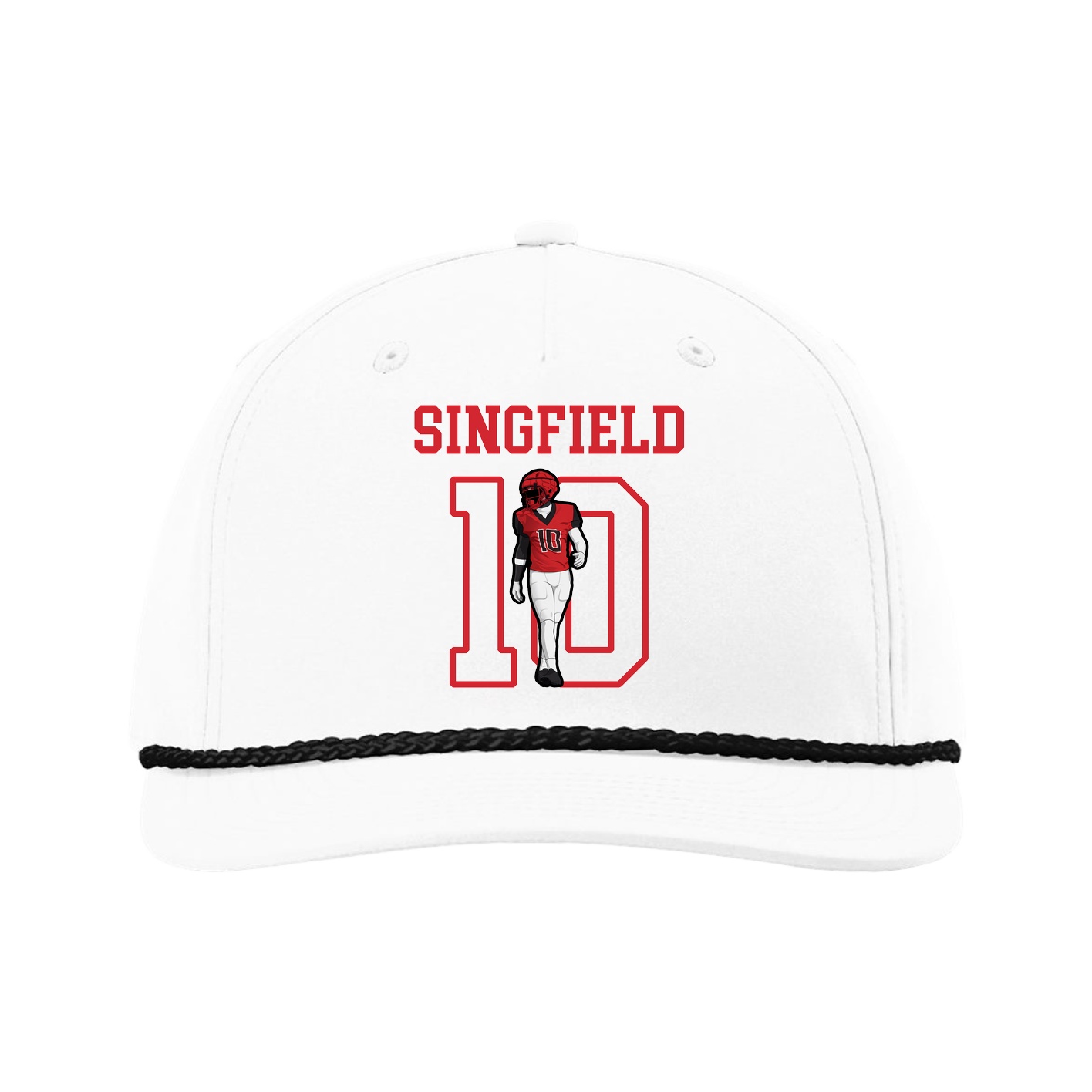 Five-Panel Classic Rope Cap — Shirsey in White