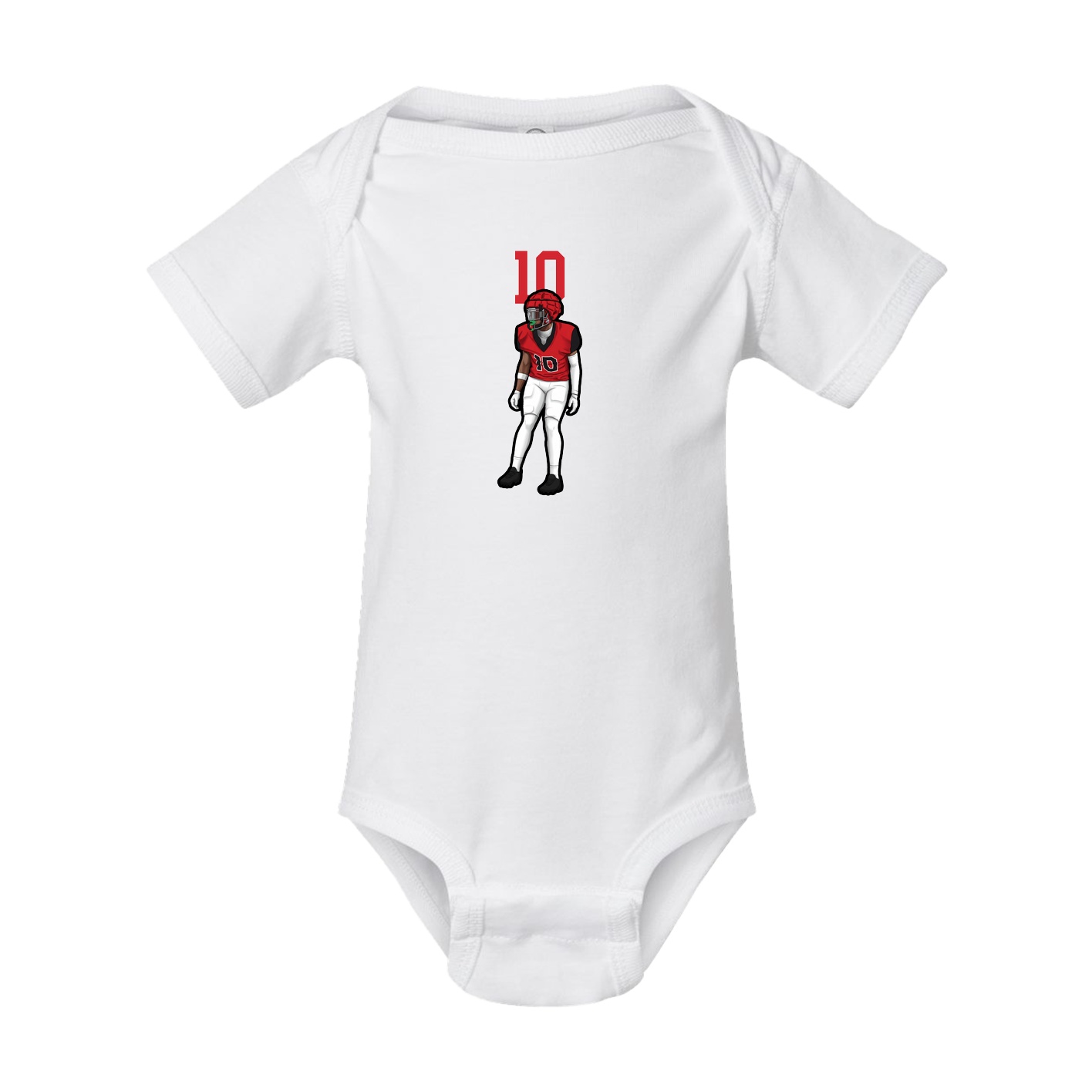 Baby Onesie — Number Top in White
