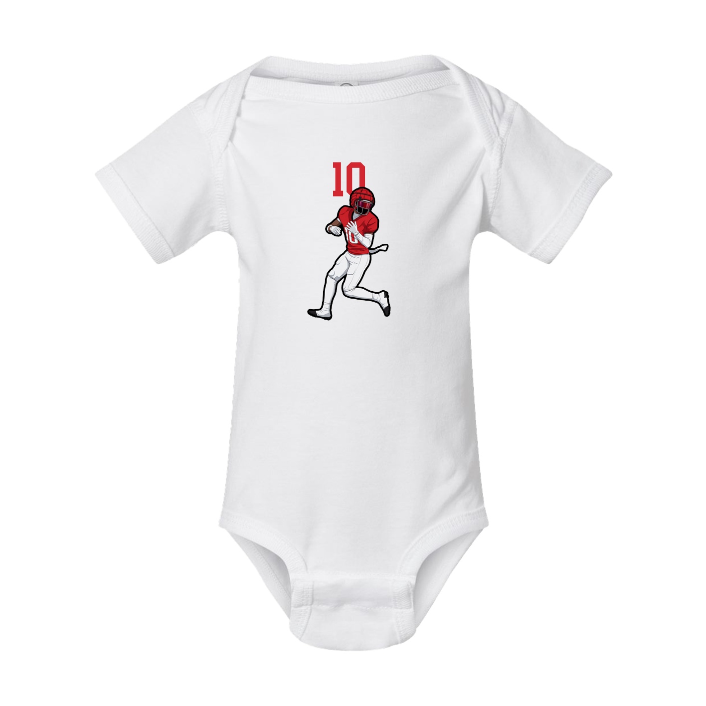 Baby Onesie — Number Top in White