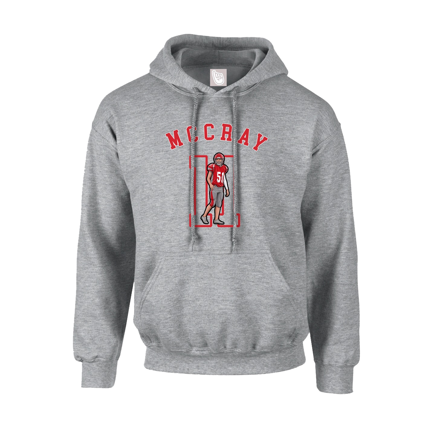 Youth Hoodie — Shirsey Arch in Grey
