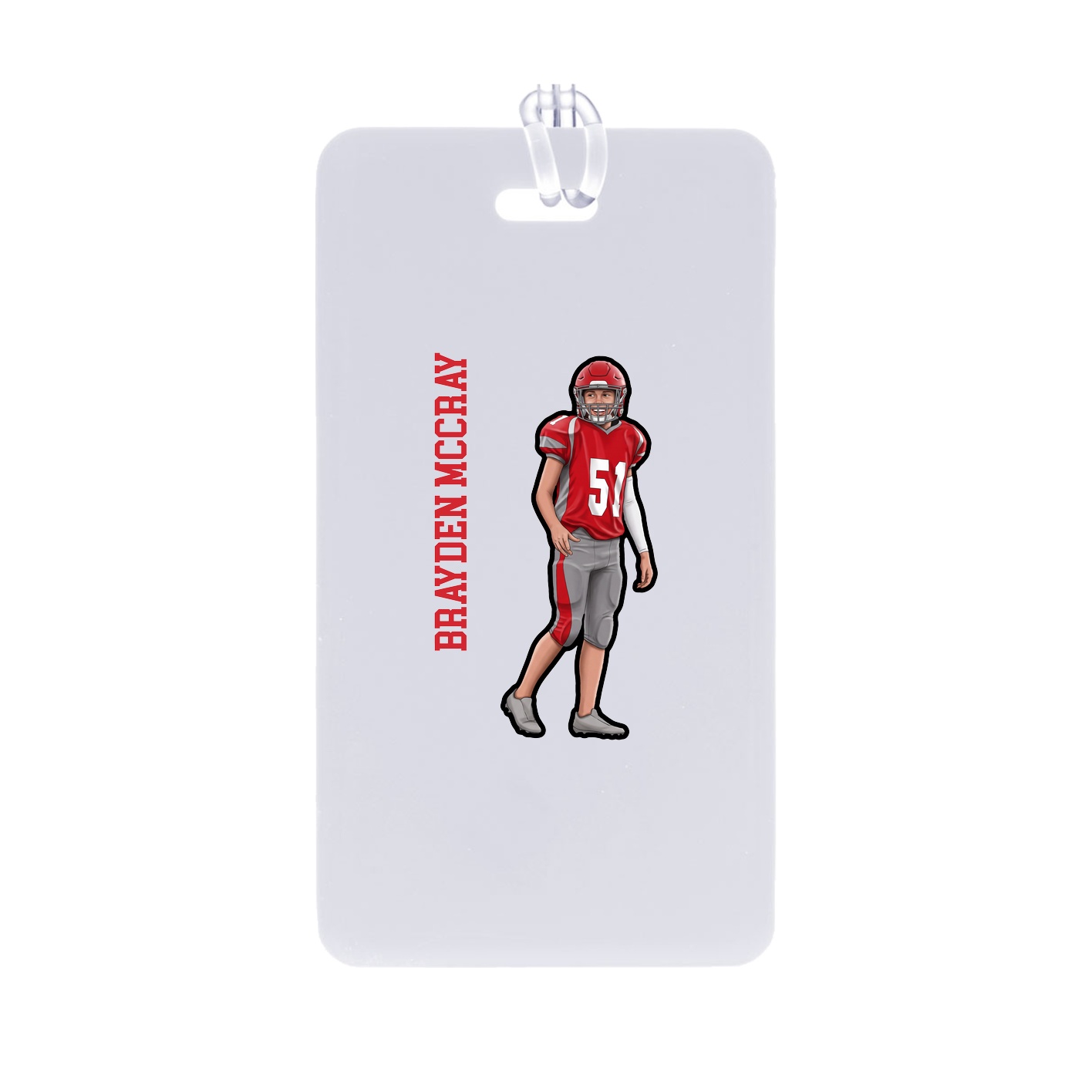 Bag Tag — Name Vertical in Classic