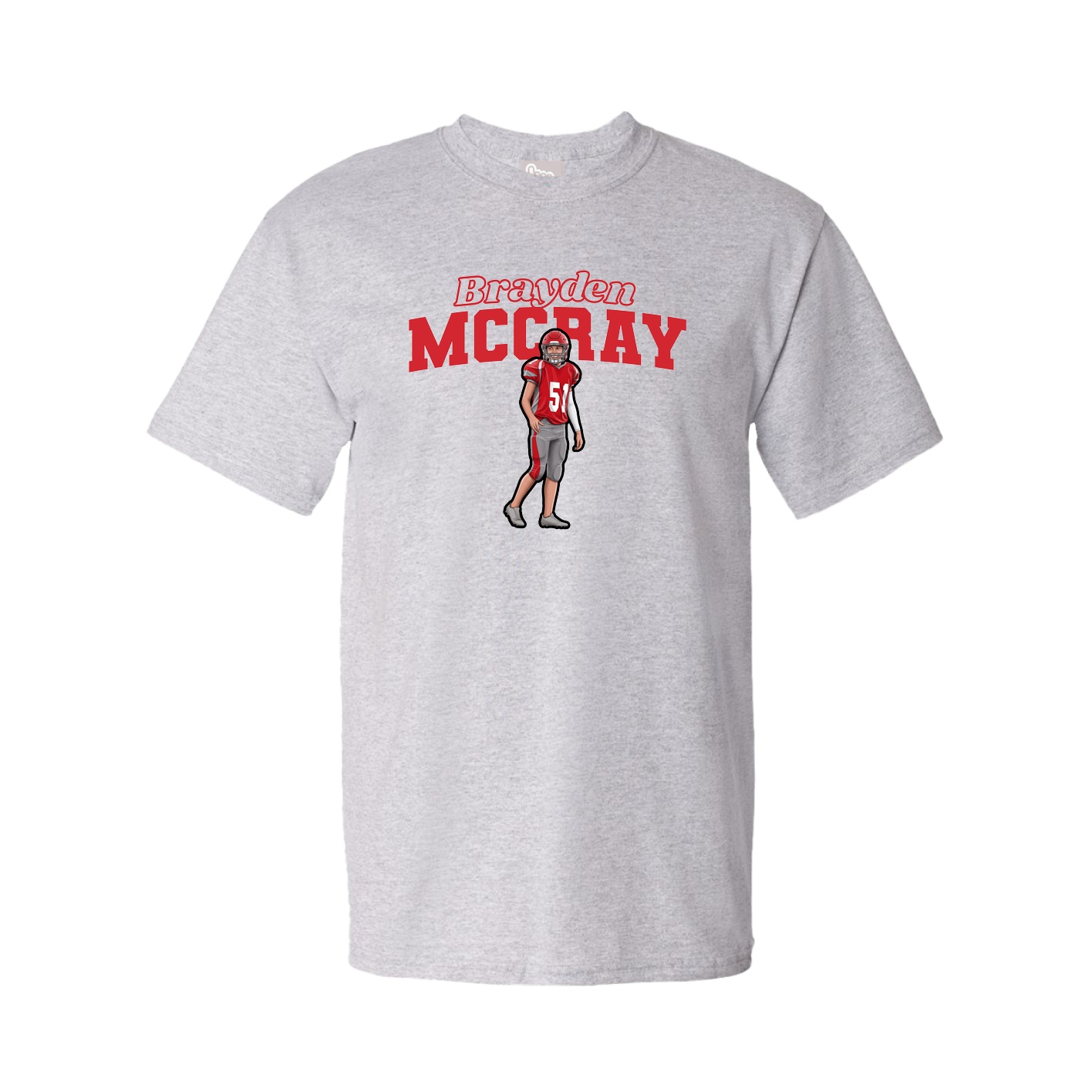 Tee — Name Arch in Grey