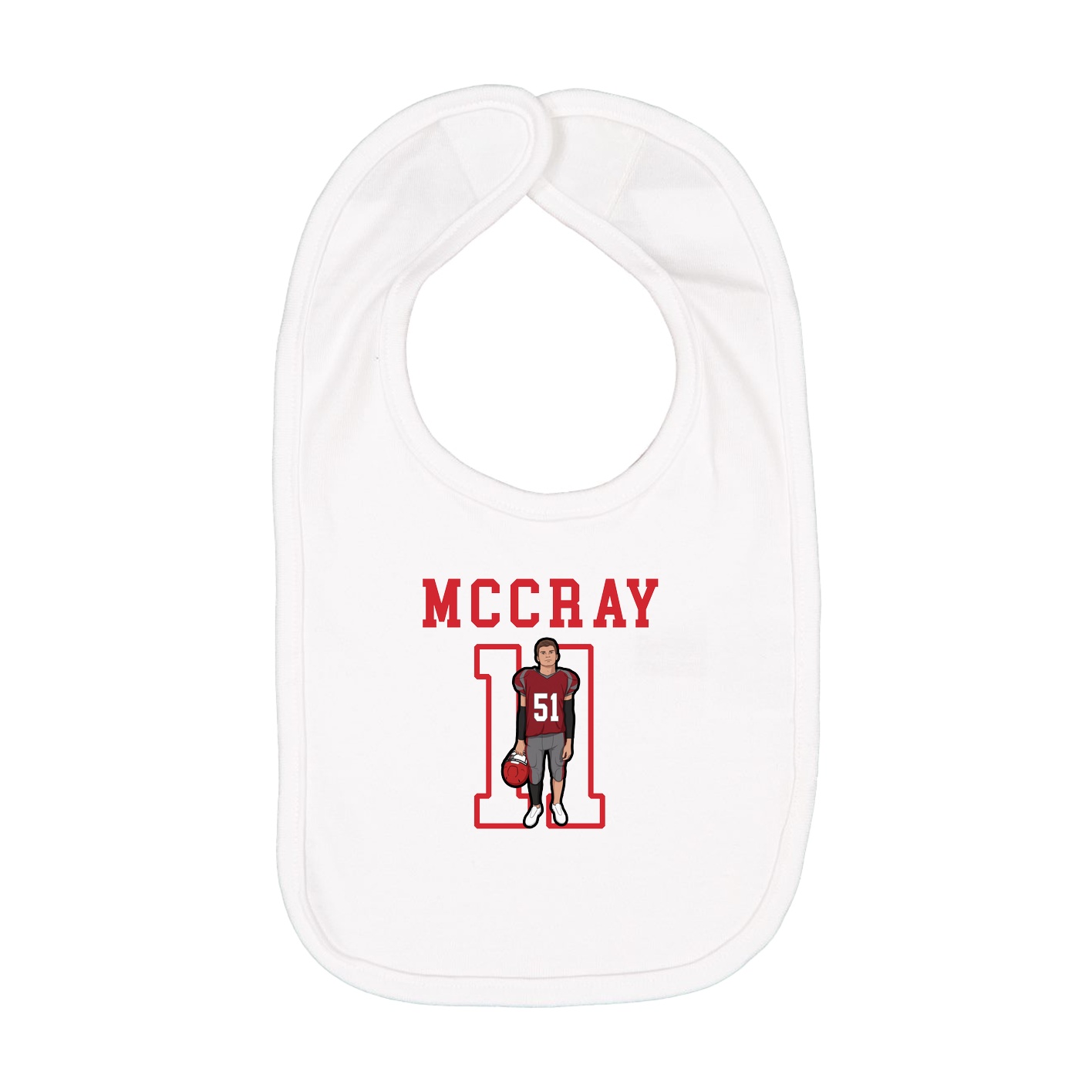 Infant Bib — Shirsey in White