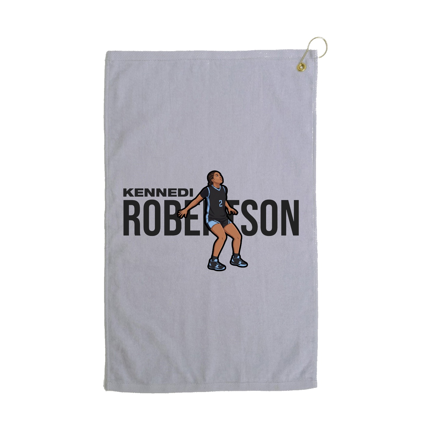 Golf Towel — Player Name in Grey