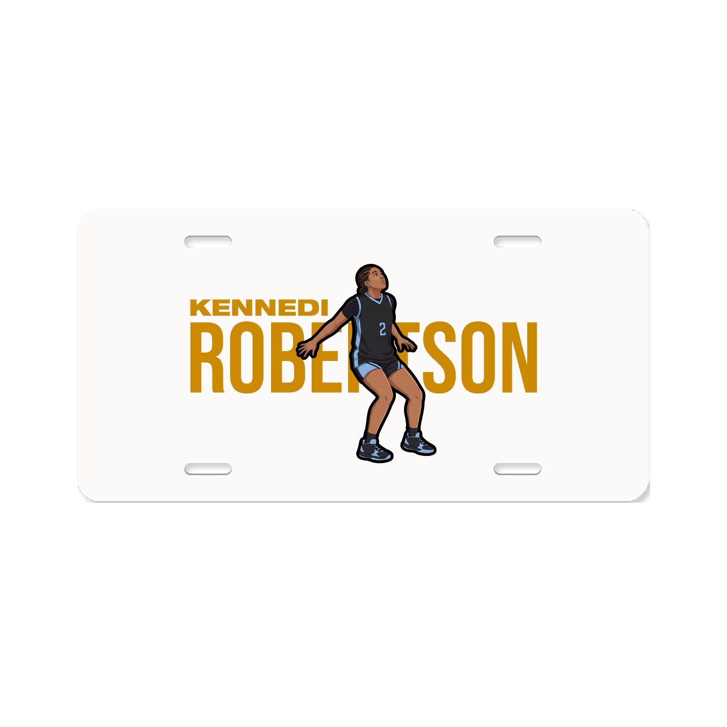 License Plate — Player Name in Classic
