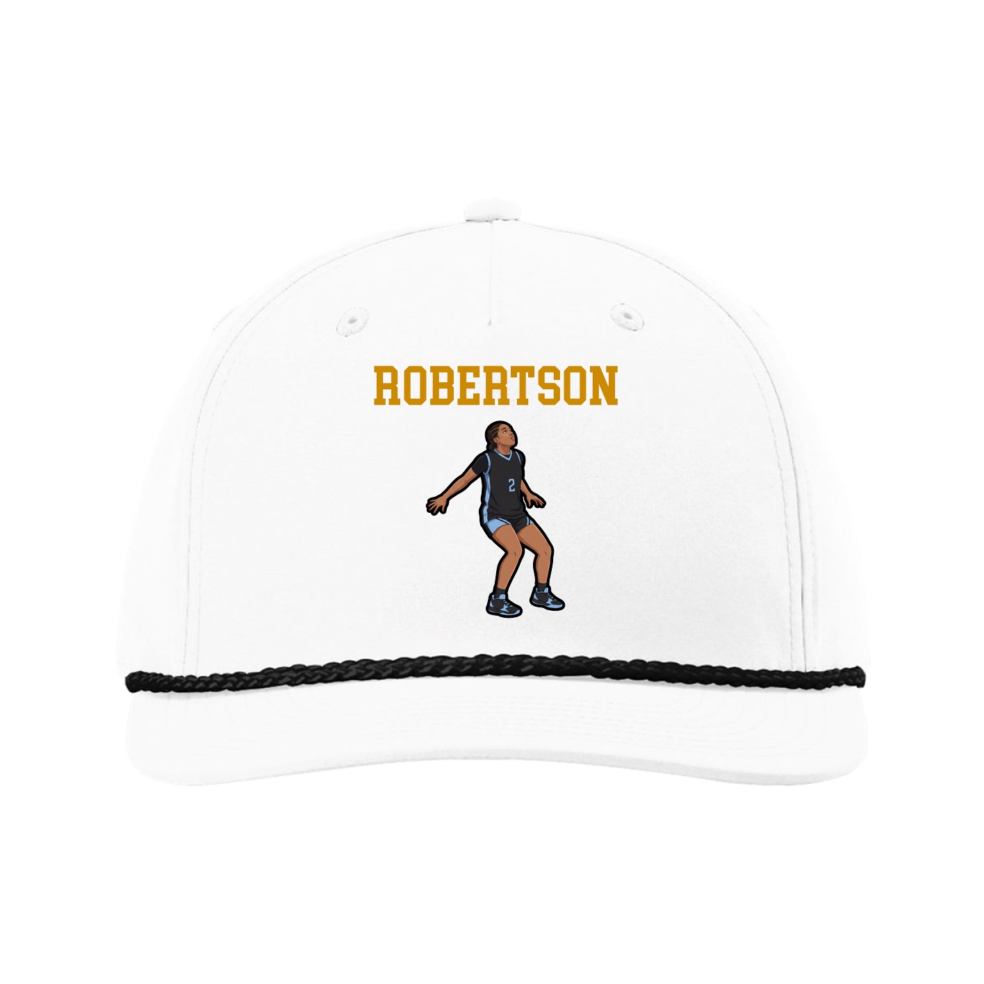 Five-Panel Classic Rope Cap — Shirsey in White