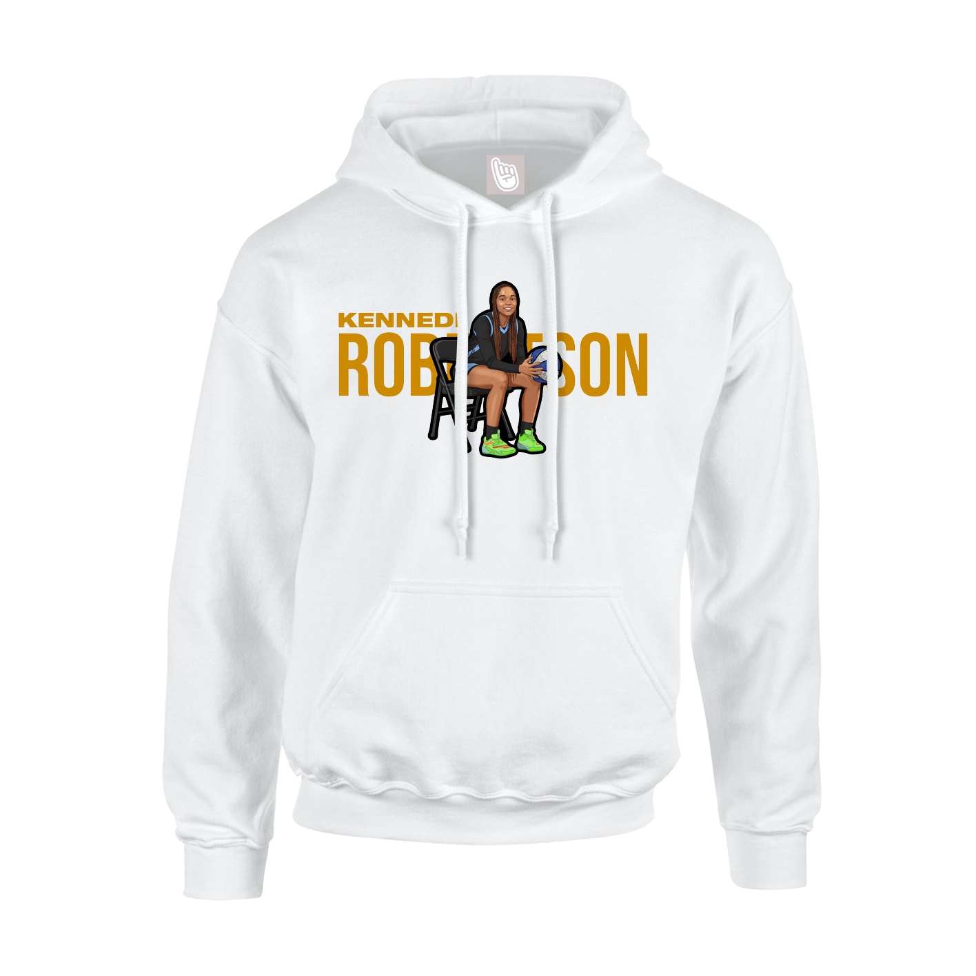 Hoodie — Player Name in White