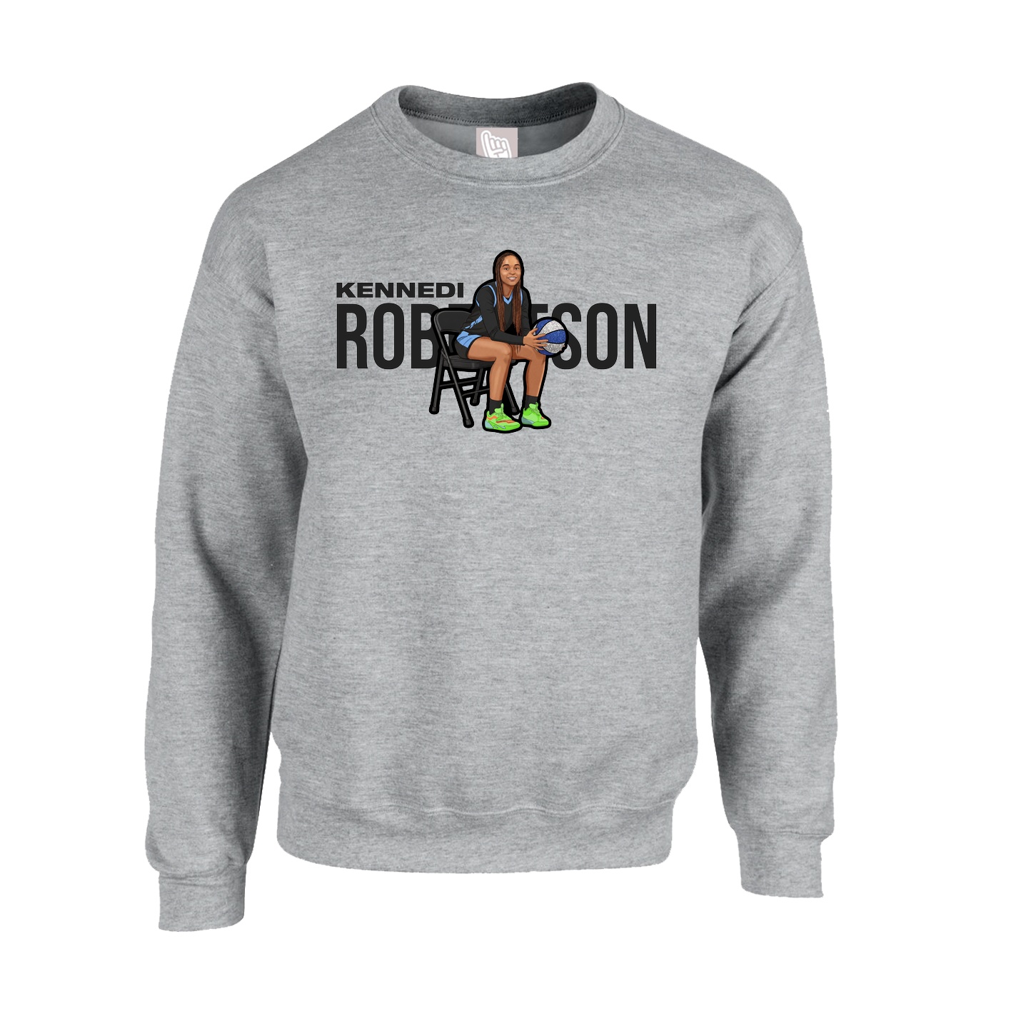 Fleece Crew — Player Name in Grey